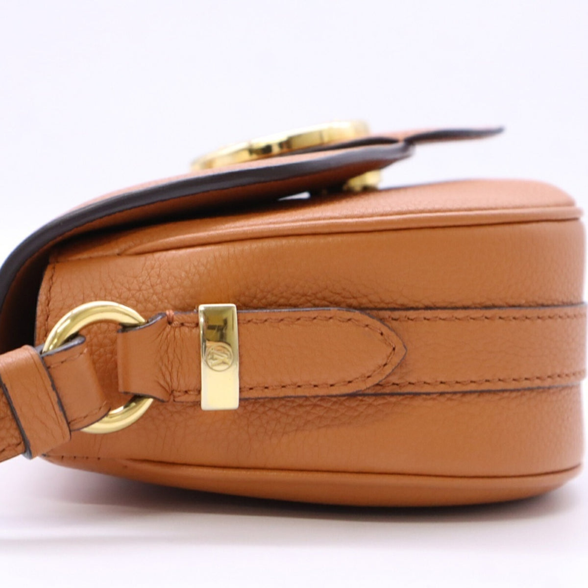 Louis Vuitton Brown Caramel Cream Leather Shoulder Bag (Pre-Owned)