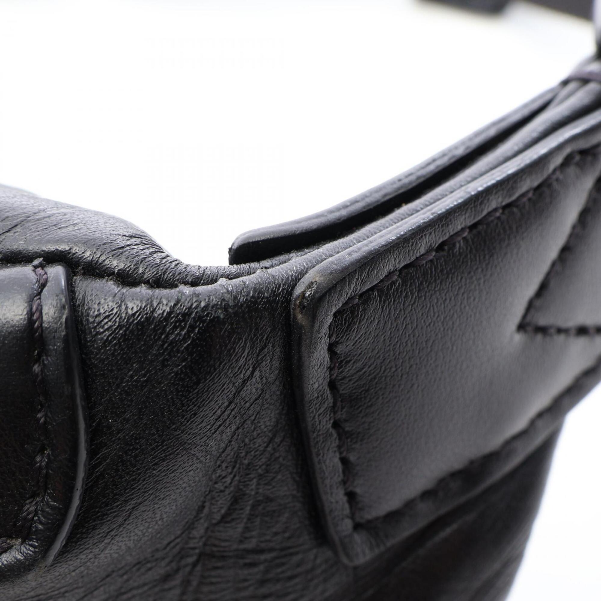 Louis Vuitton Black Noir Monogram Shadow Fanny Pack Handbag (Pre-Owned)