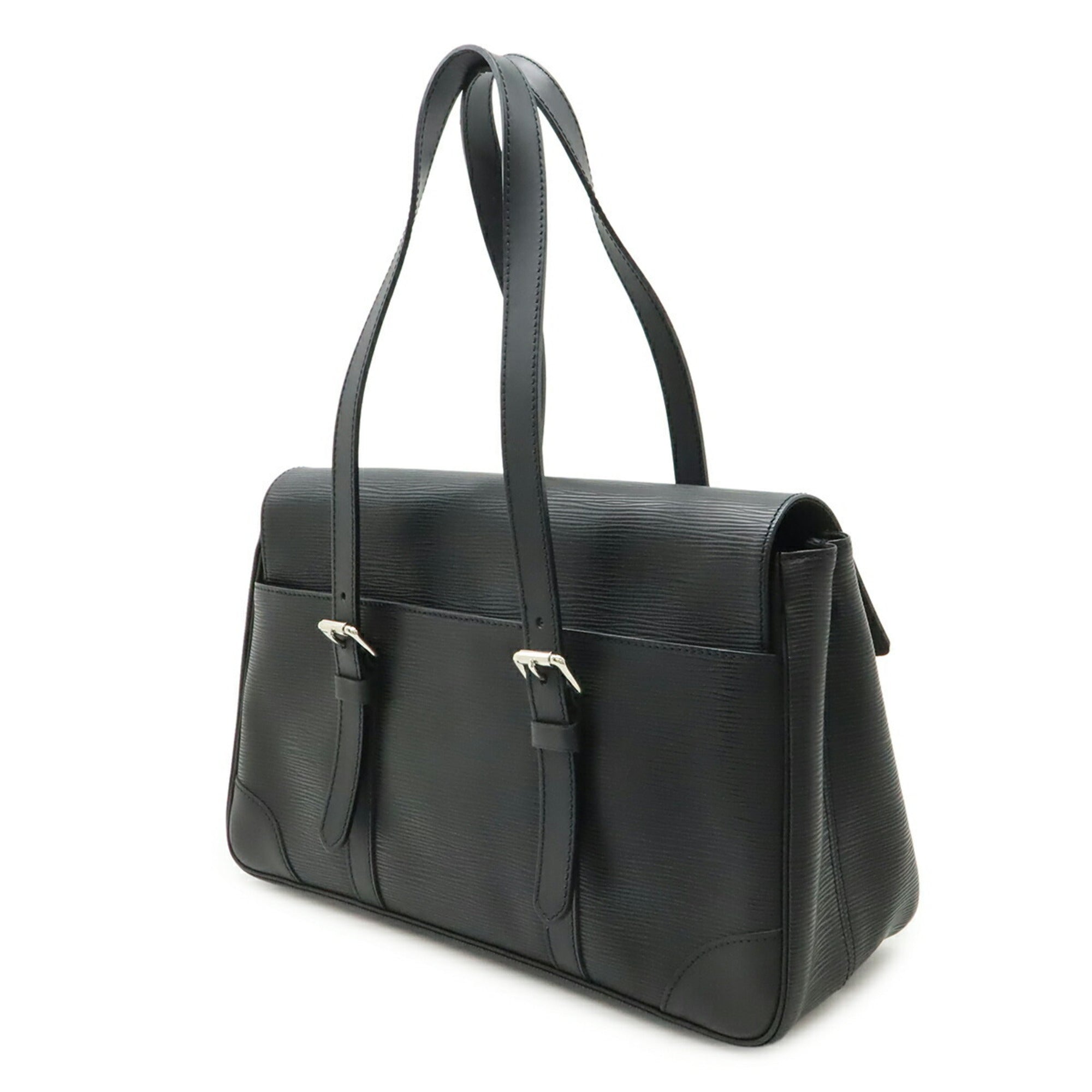 Louis Vuitton Black Noir Epi Leather Shoulder Bag (Pre-Owned)