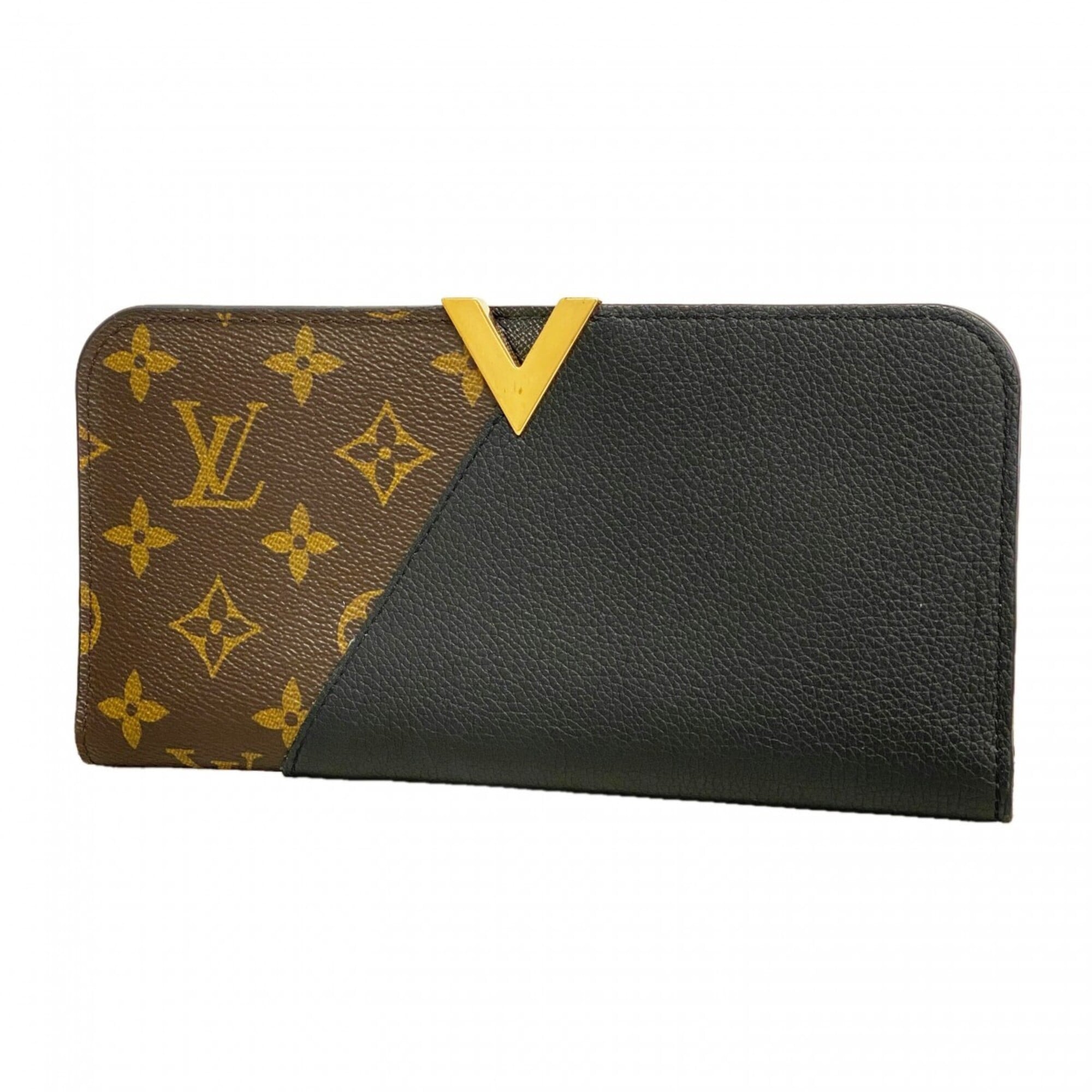 Louis Vuitton Brown Noir Long Wallet (Bi-Fold) (Pre-Owned)