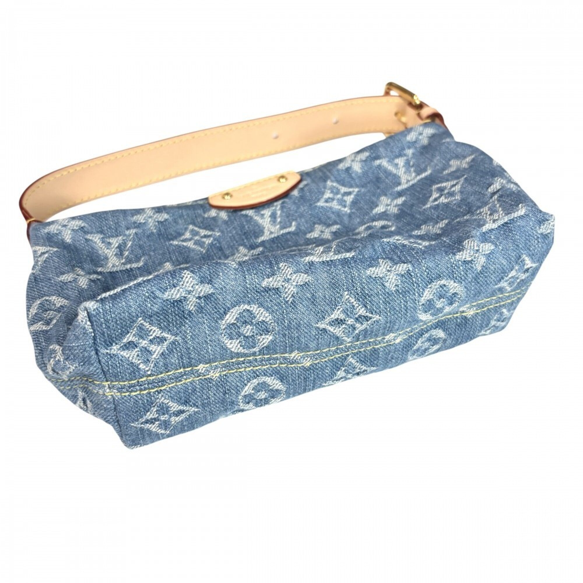Louis Vuitton Blue Monogram Monogram Denim Handbag Pochette (Pre-Owned)