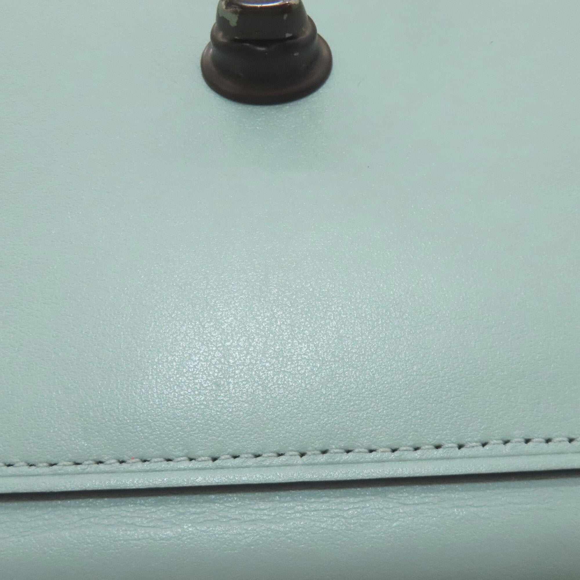 Coach Light Blue Leather Shoulder Bag (Pre-Owned)