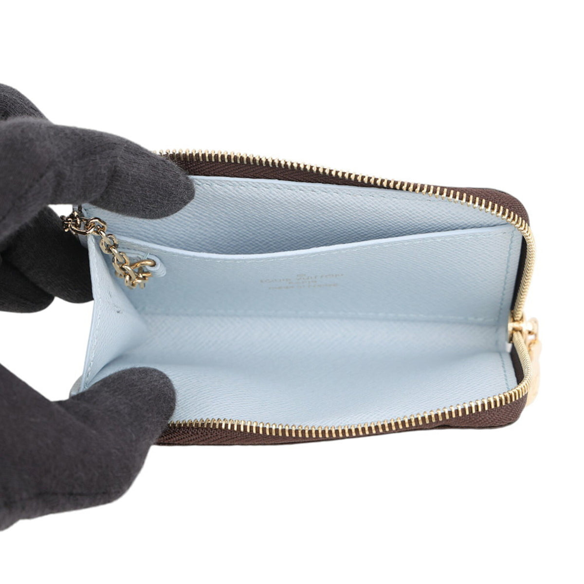 Louis Vuitton Blue Monogram Coin Purse/Coin Case (Pre-Owned)
