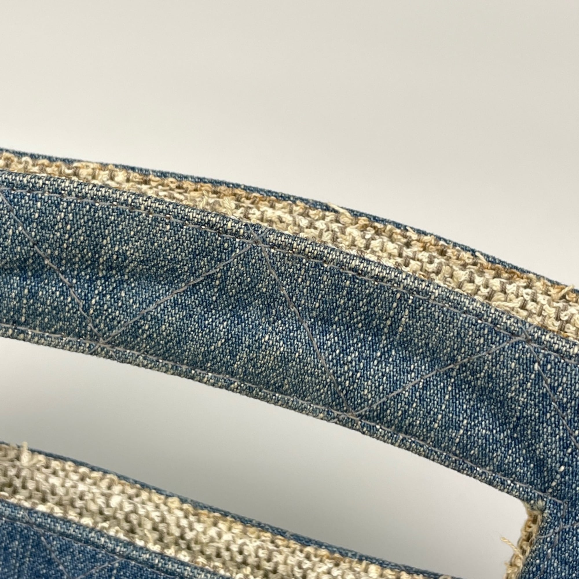 Chanel Blue Denim Handbag (Pre-Owned)