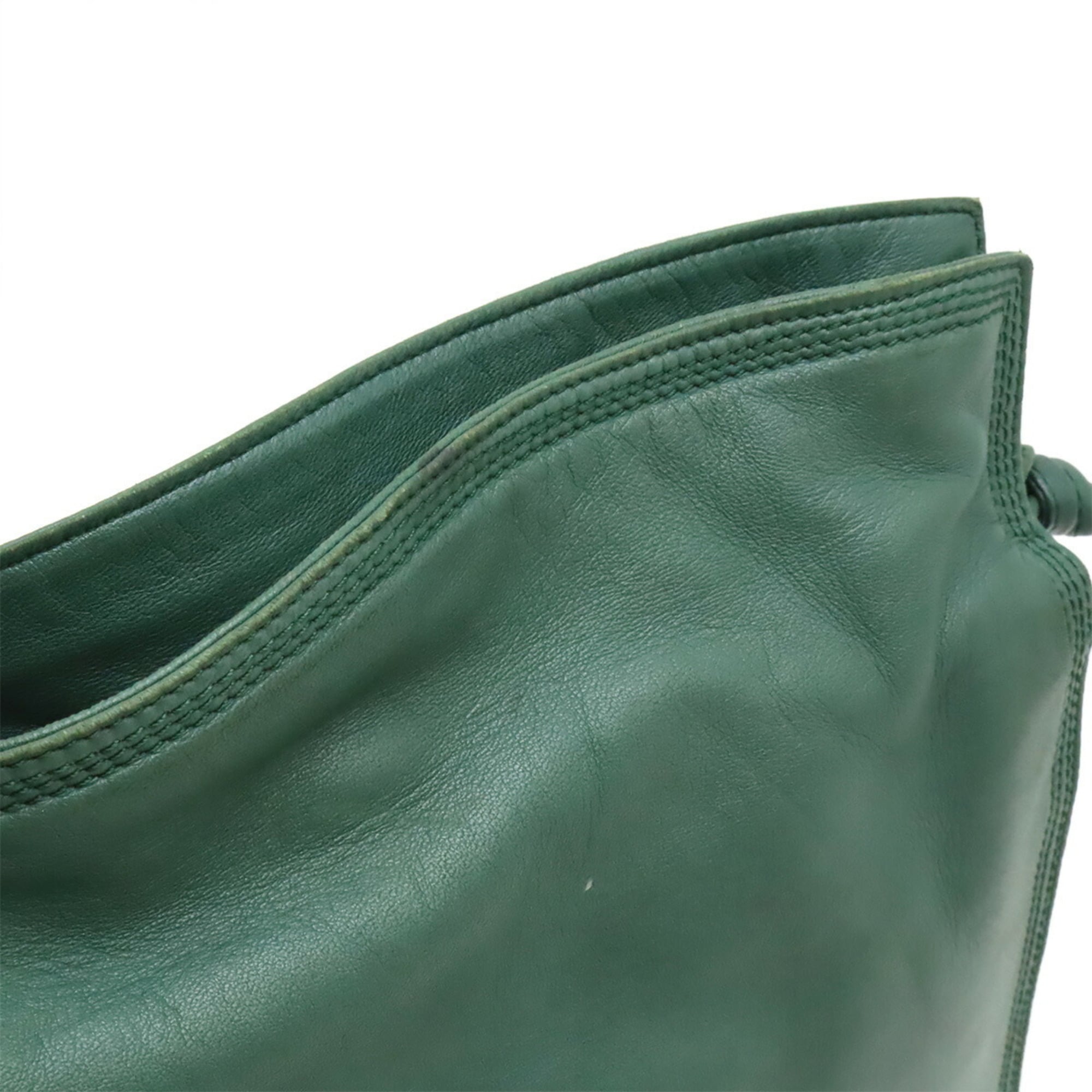 Loewe Green Leather Shoulder Bag (Pre-Owned)