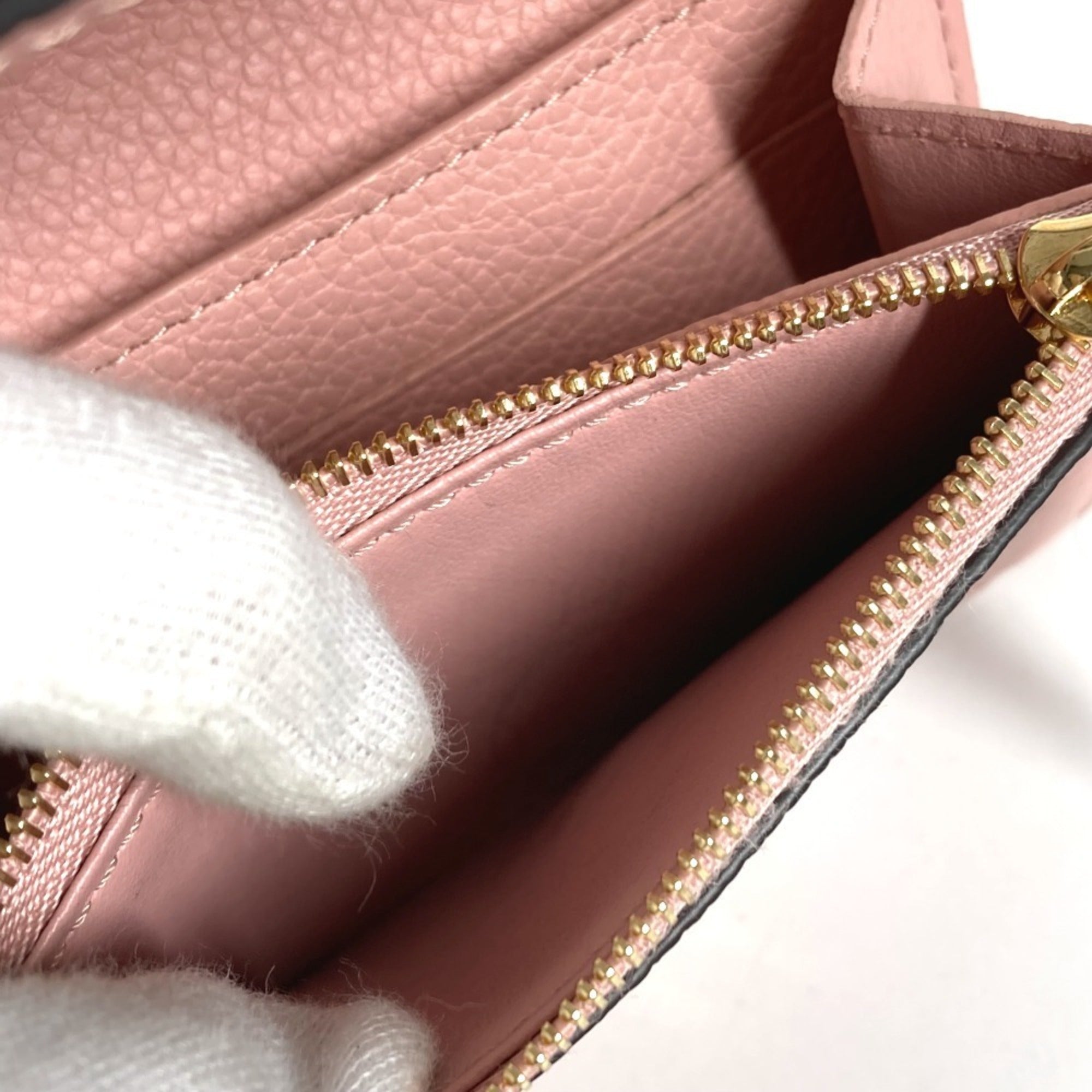 Louis Vuitton Pink Rose Poudre Monogram Empreinte Leather Wallet (Bi-Fold) (Pre-Owned)