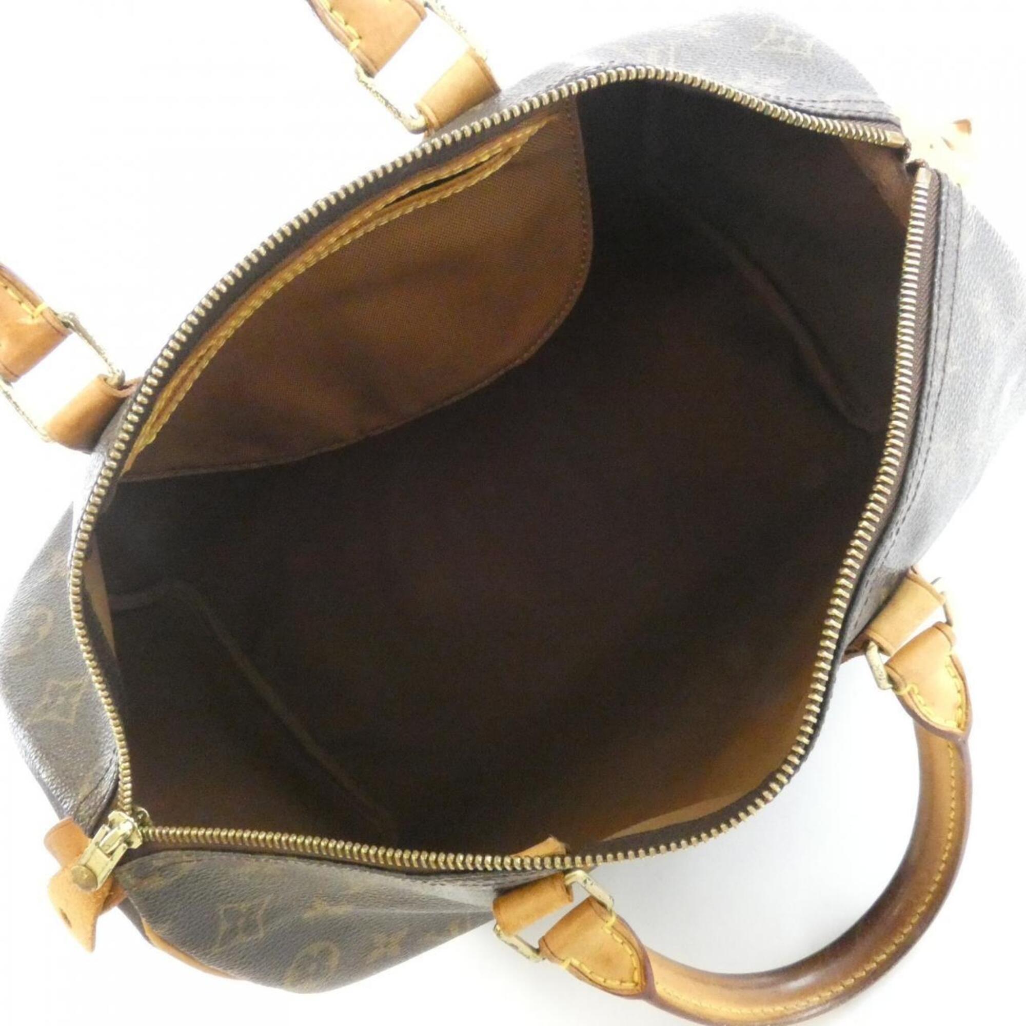 Louis Vuitton Marron Coated Canvas Boston Bag (Pre-Owned)