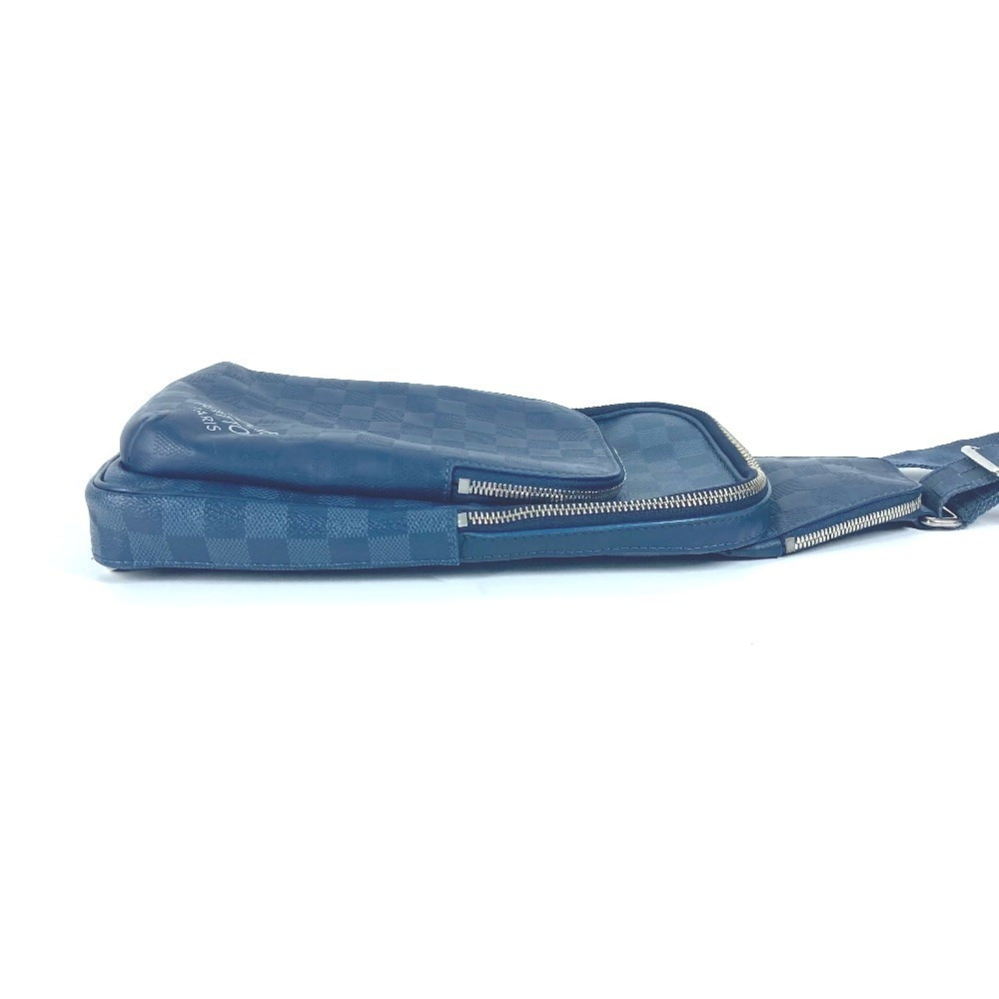 Louis Vuitton Damier Graphite Navy Damier Graphite Damier Infini Shoulder Bag Sling Bag (Pre-Owned)