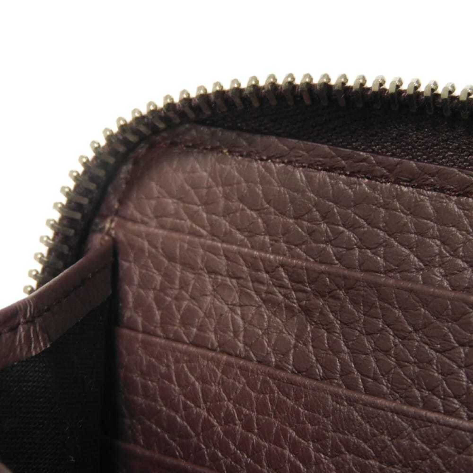 Balenciaga Bordeaux Leather Long Wallet (Bi-Fold) (Pre-Owned)