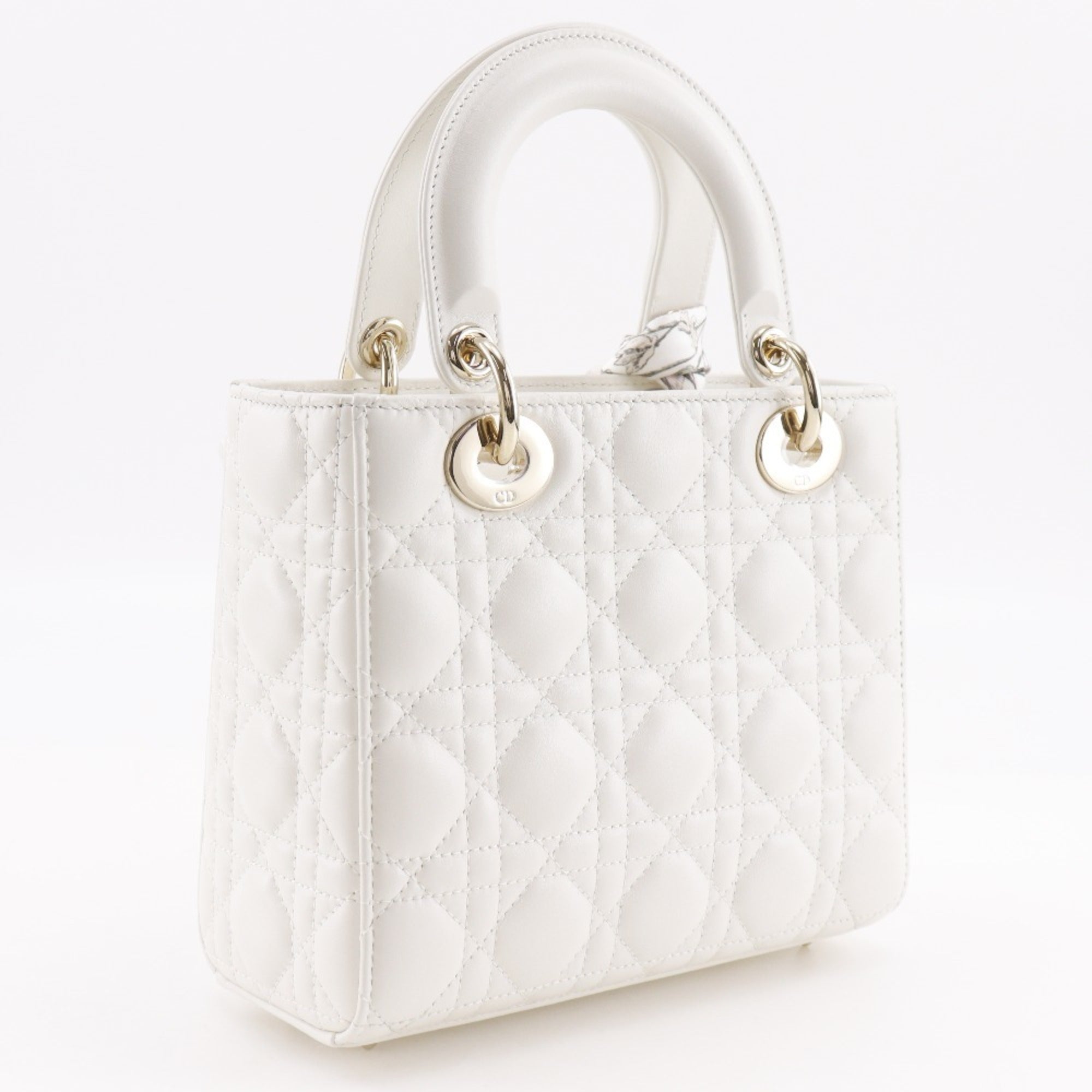 Christian Dior White Leather Handbag (Pre-Owned)