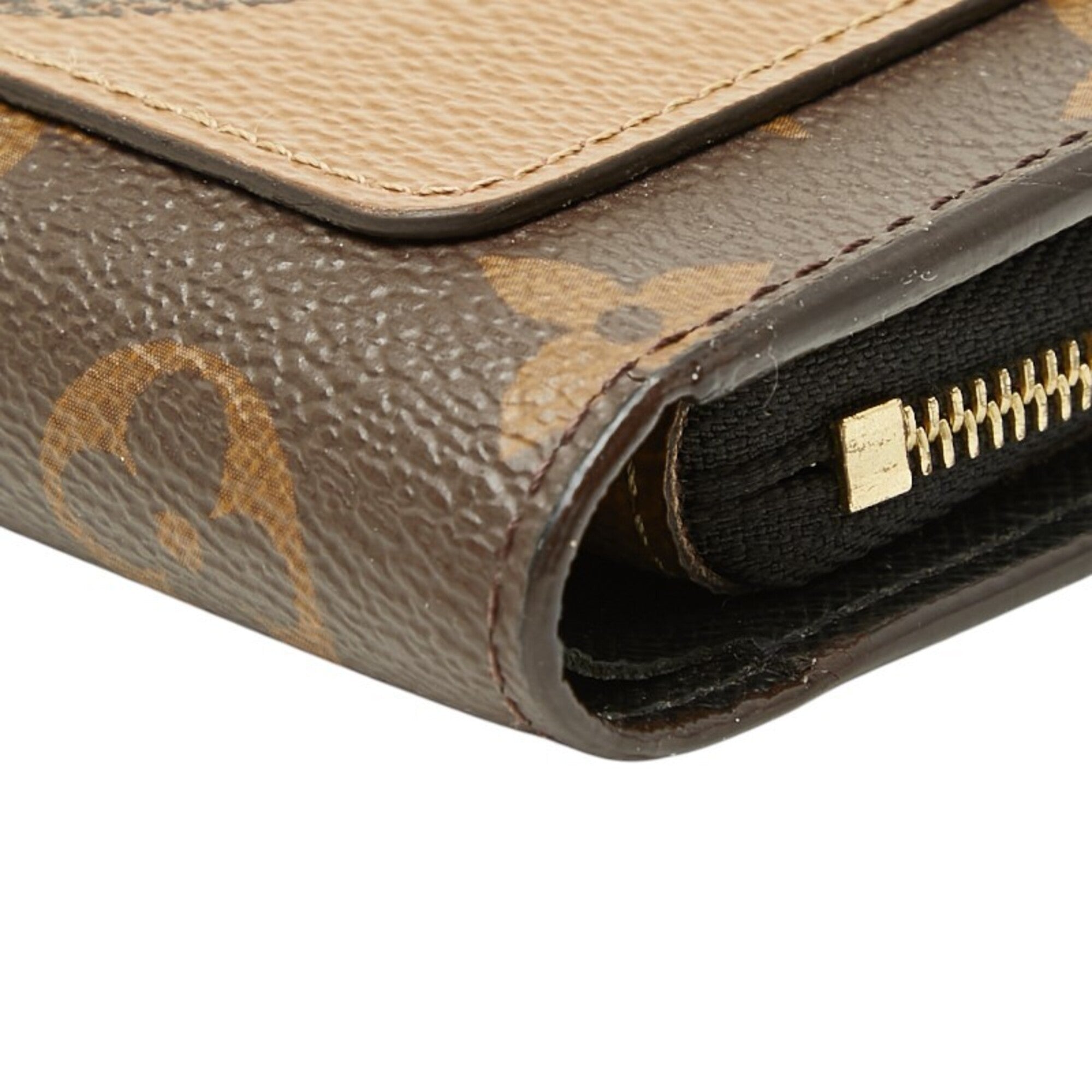 Louis Vuitton Monogram Brown Marron Pvc Leather Wallet (Bi-Fold) (Pre-Owned)