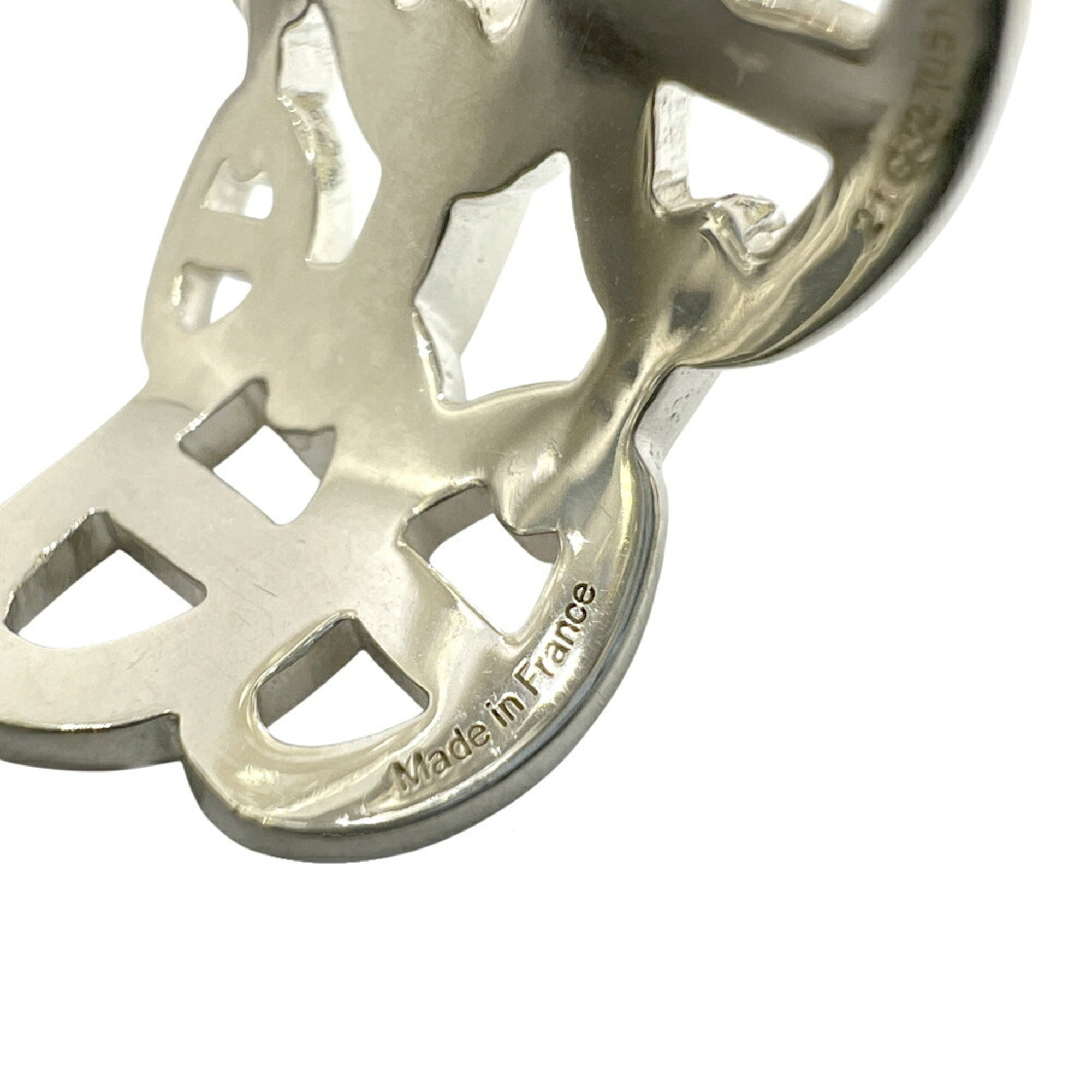Hermes Chaine D'ancre Silver Silver 925 Band Ring (Pre-Owned)