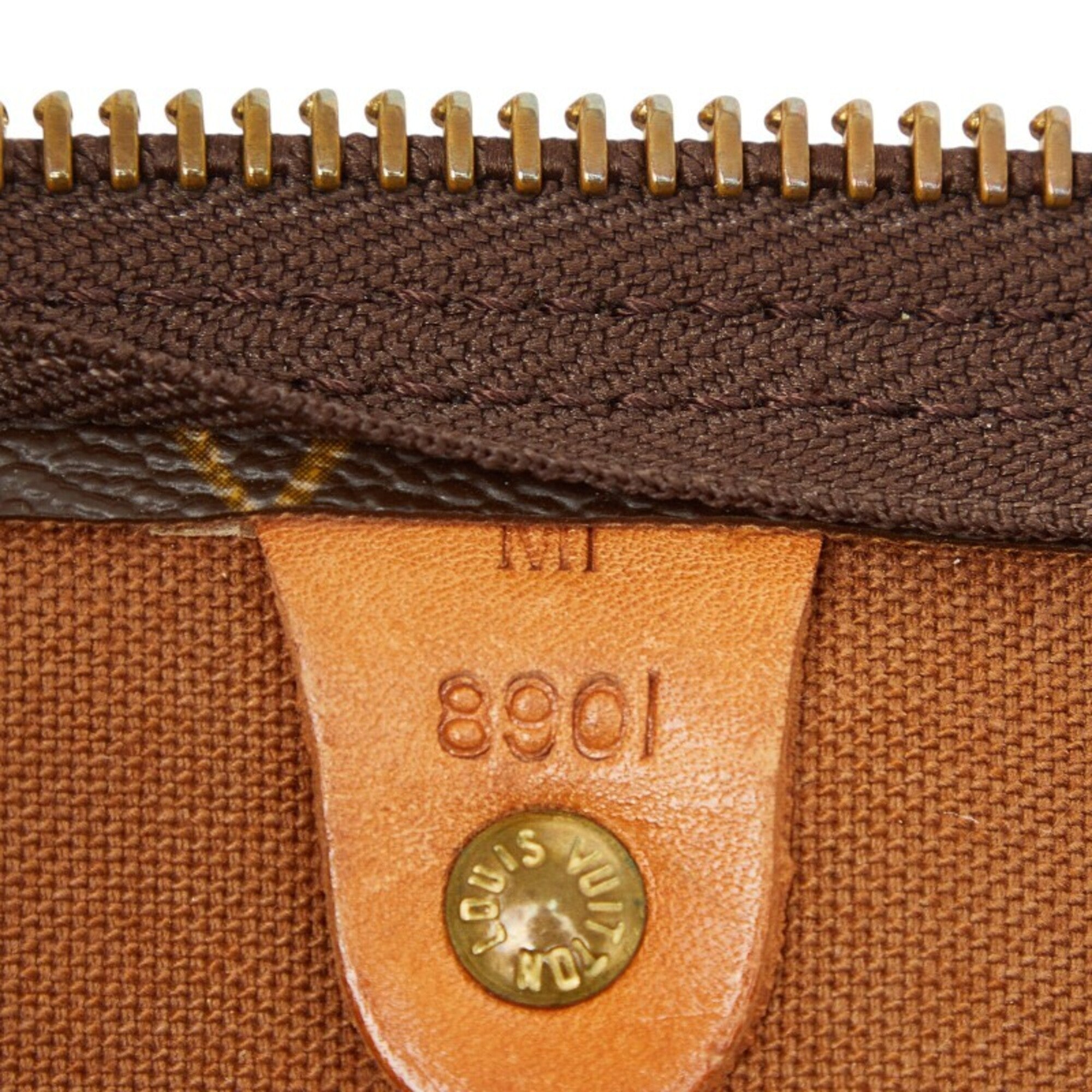 Louis Vuitton Brown Pvc Leather Boston Bag (Pre-Owned)