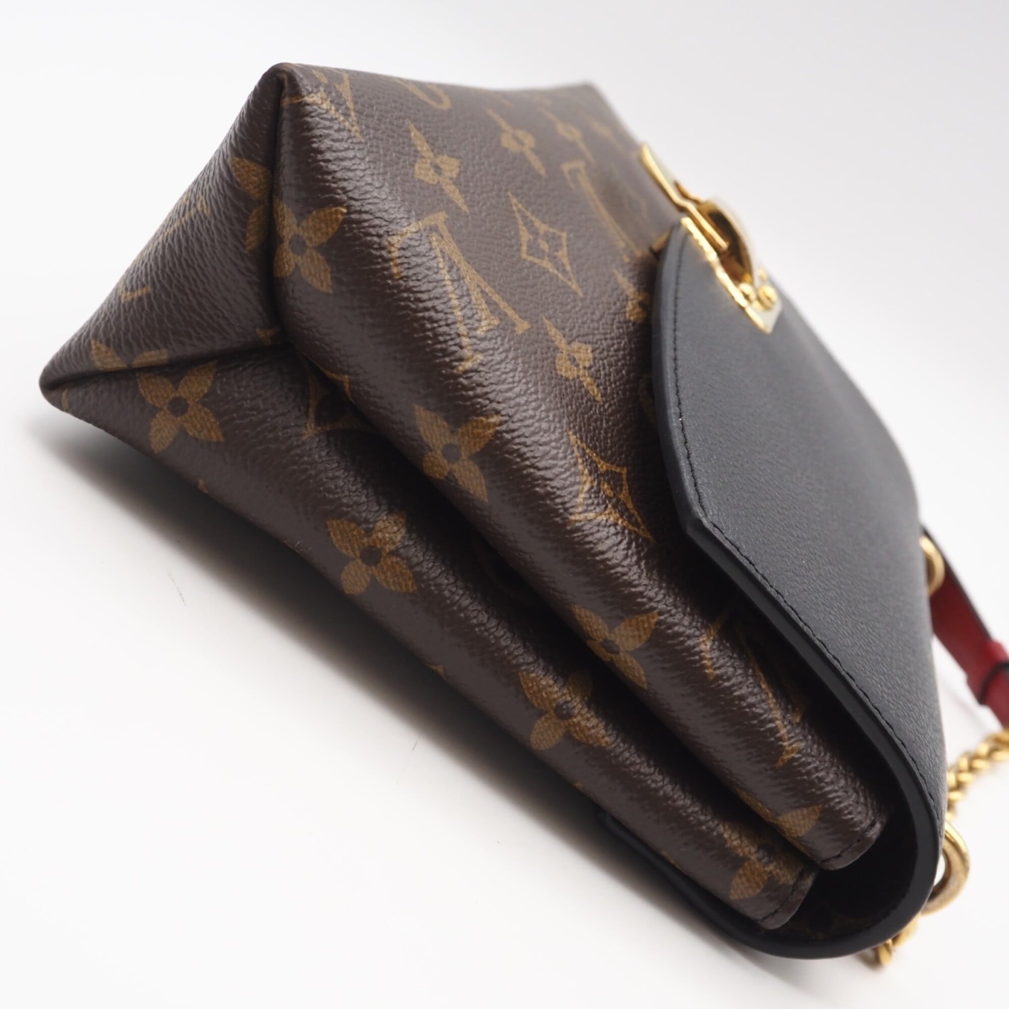 Louis Vuitton Beige Black Brown Coated Canvas Leather Shoulder Bag (Pre-Owned)