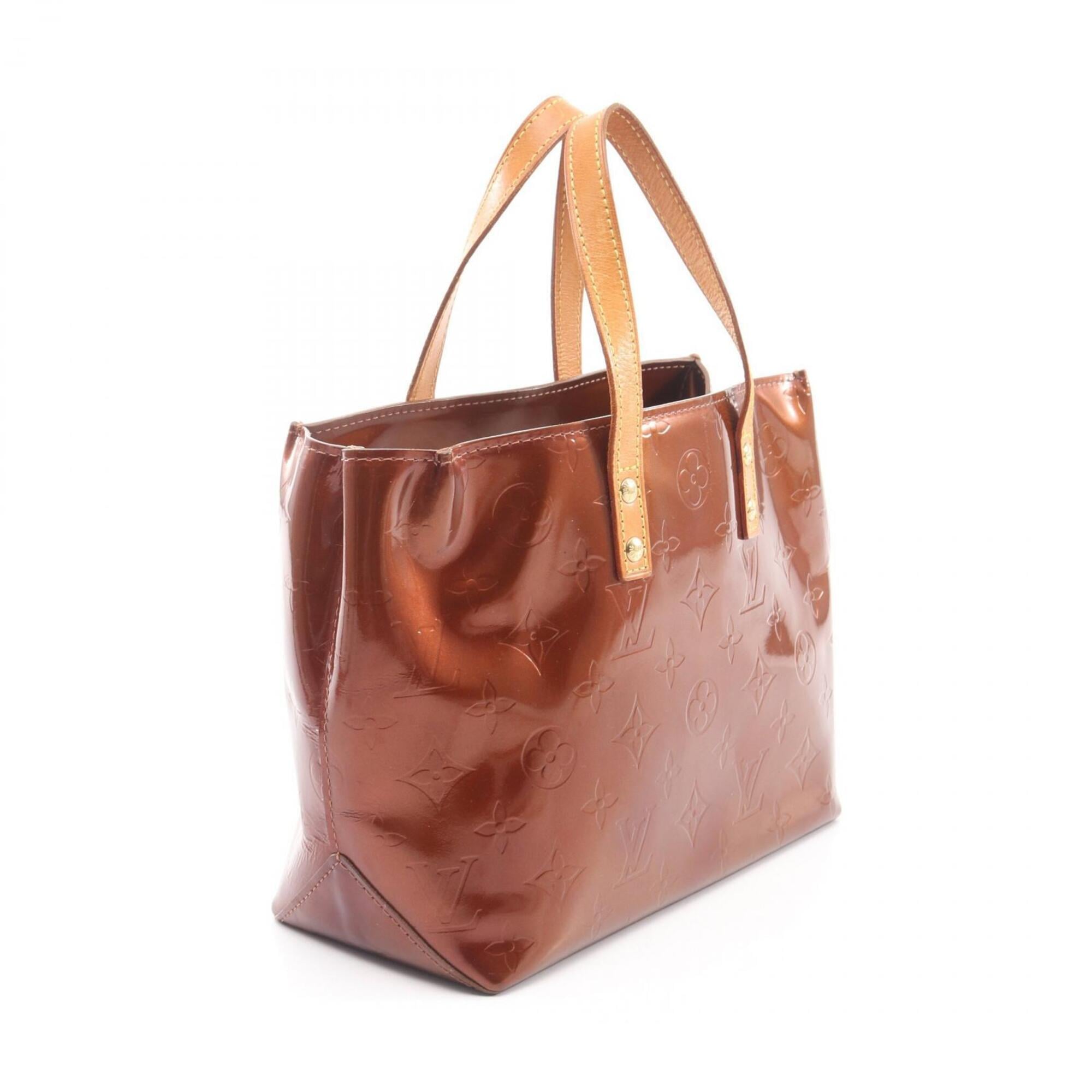 Louis Vuitton Bronze Brown Vernis Handbag (Pre-Owned)