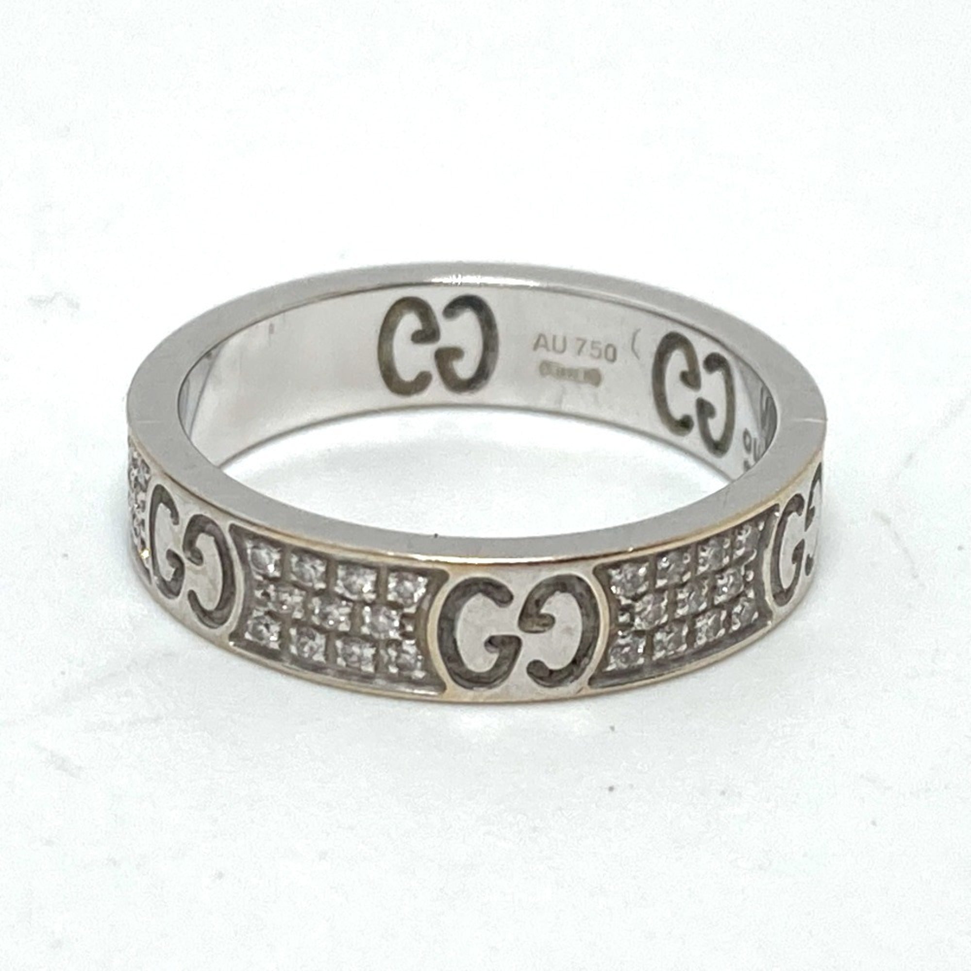 Gucci White Gold (18K) Band Ring (Pre-Owned)