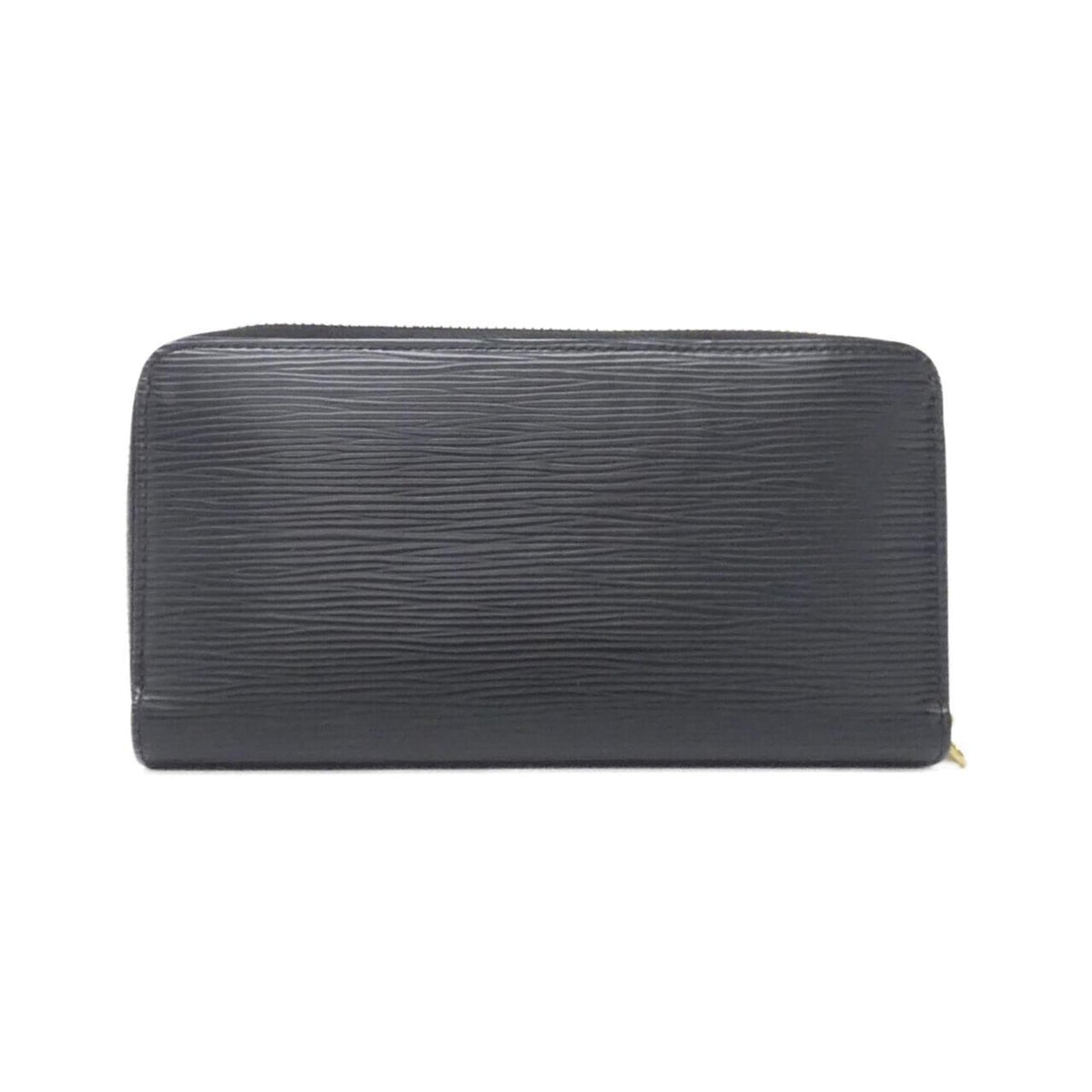 Louis Vuitton Black Leather Long Wallet (Bi-Fold) (Pre-Owned)