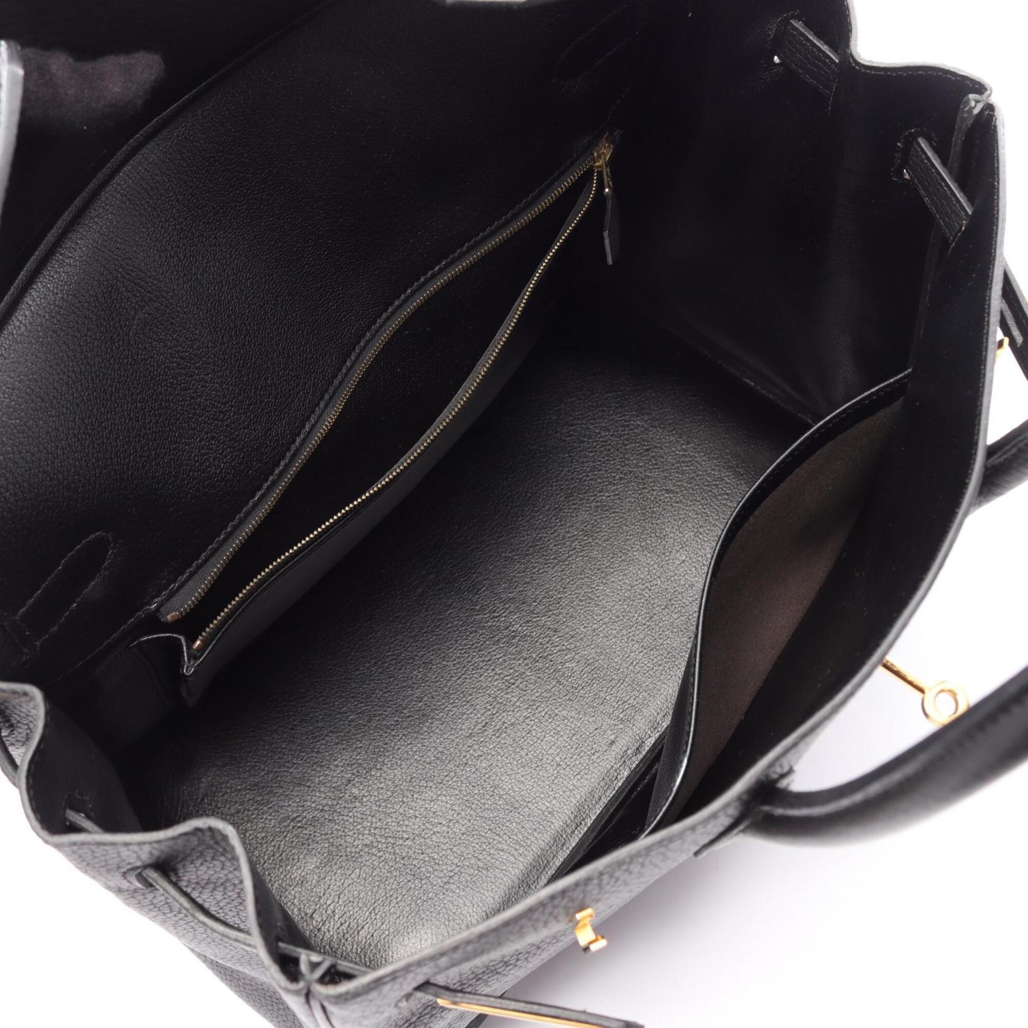 Hermes Black Ardennes Leather Leather Handbag (Pre-Owned)