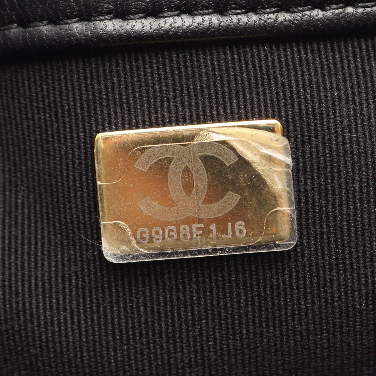 Chanel Black Leather Handbag Shoulder Bag (Pre-Owned)