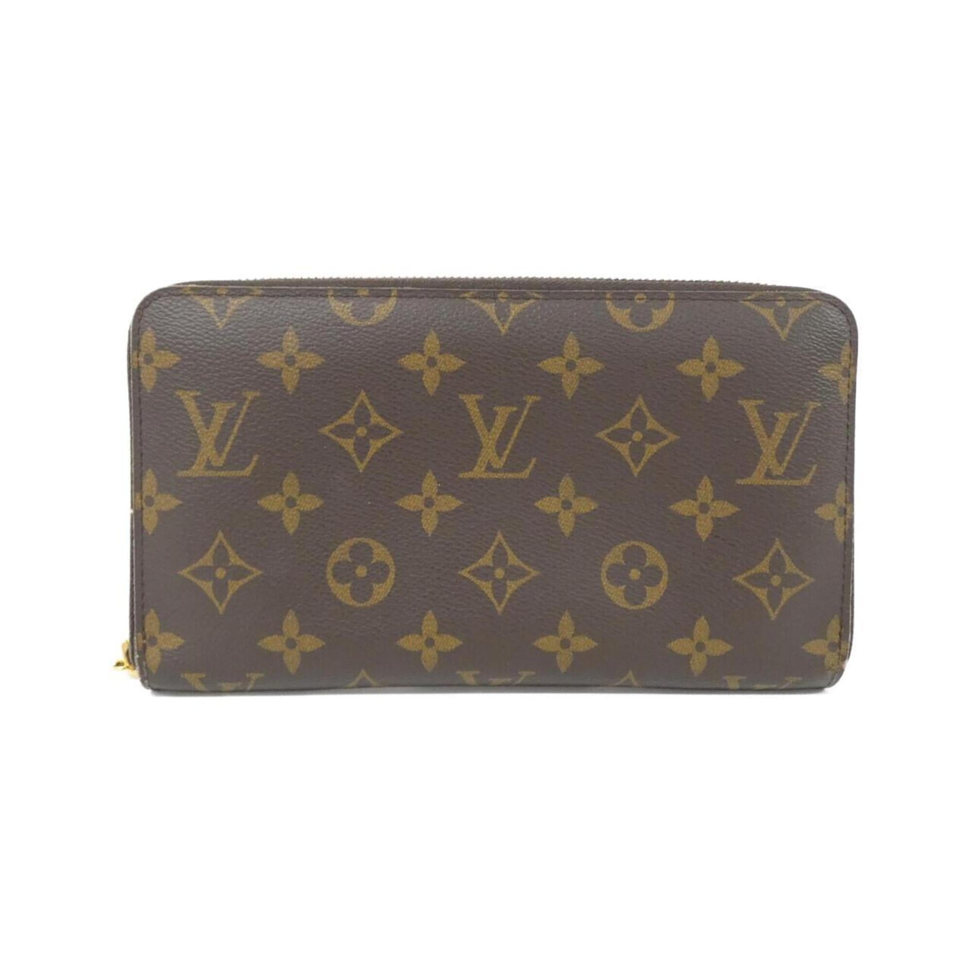 Louis Vuitton Marron Coated Canvas Long Bill Wallet (Bi-Fold) (Pre-Owned)