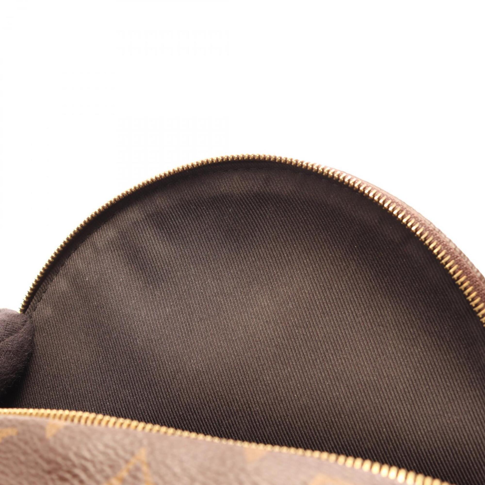 Louis Vuitton Black Brown Coated Canvas Pvc Monogram Leather Backpack Handbag (Pre-Owned)