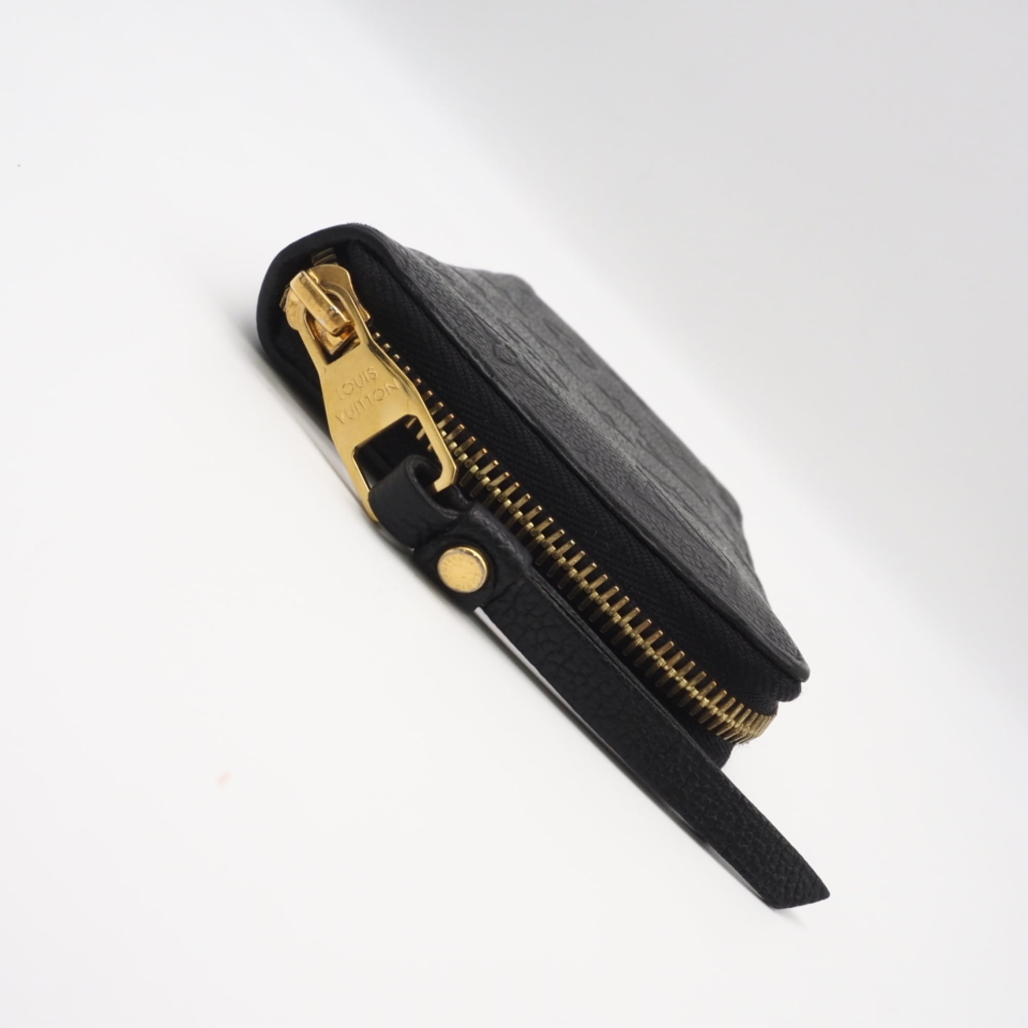 Louis Vuitton Monogram Empreinte Black Noir Leather Long Wallet (Bi-Fold) (Pre-Owned)