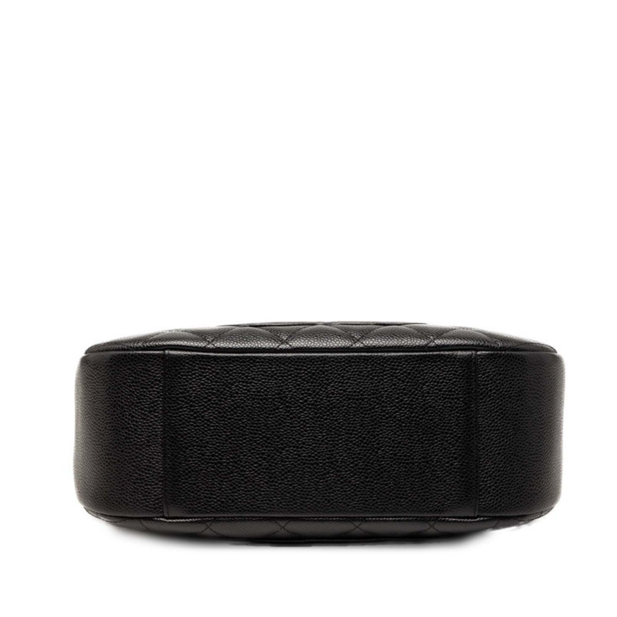 Chanel Black Grained Calfskin Shoulder Bag (Pre-Owned)