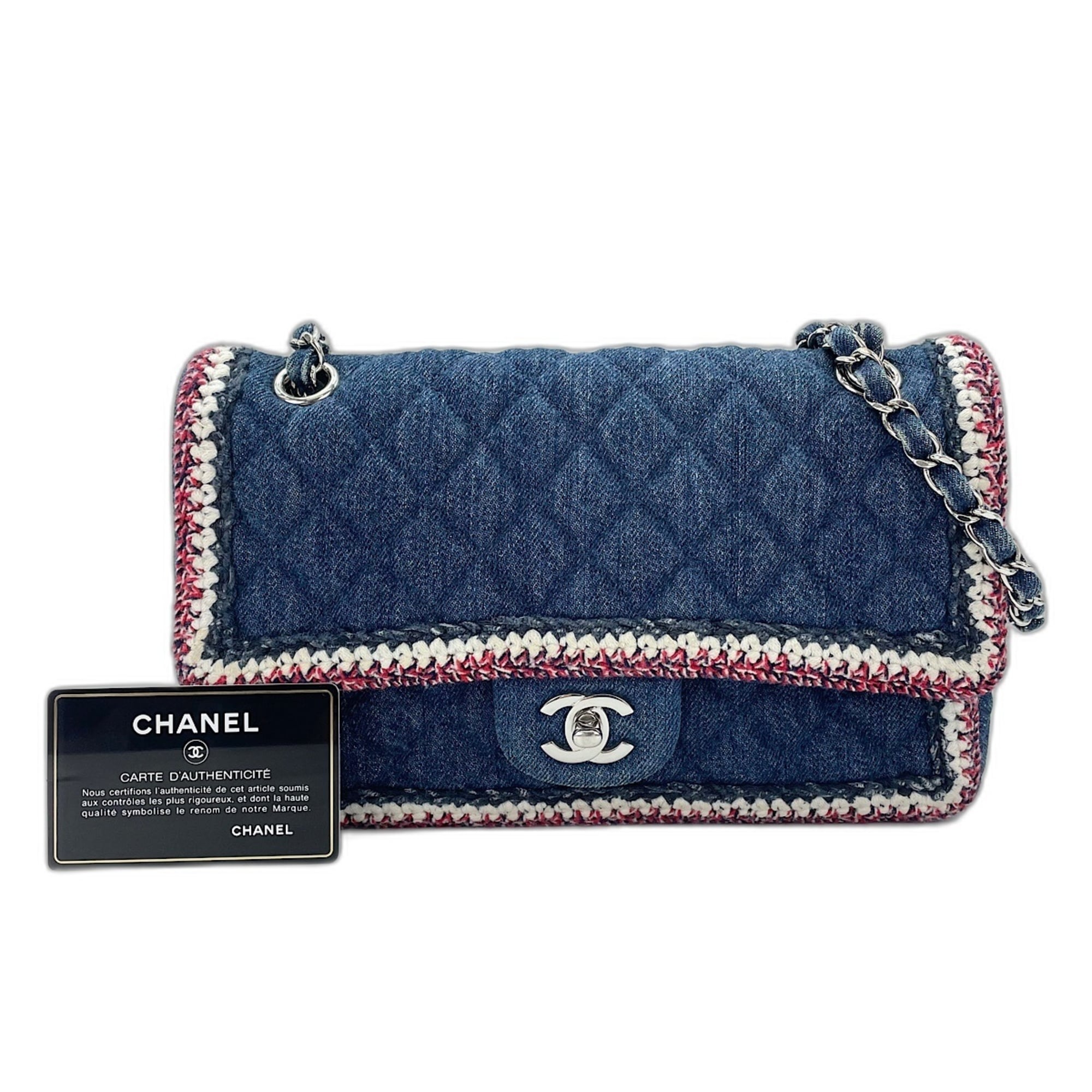 Chanel Matelasse Navy Shoulder Bag (Pre-Owned)