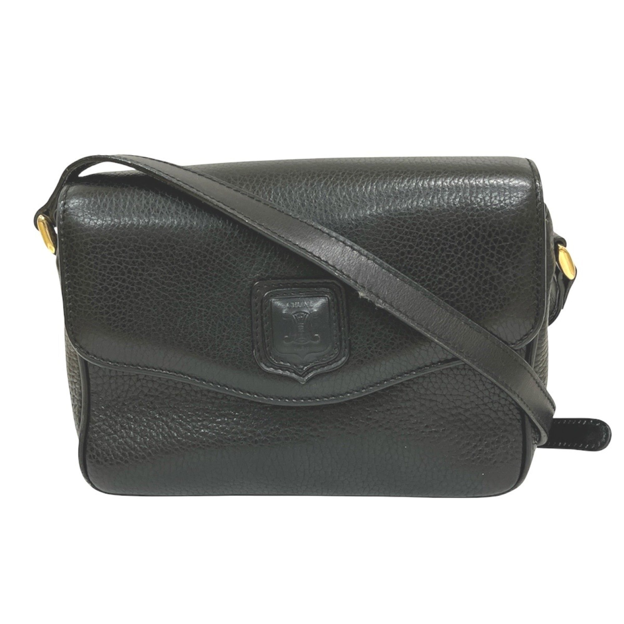 Celine Black Leather Shoulder Bag (Pre-Owned)