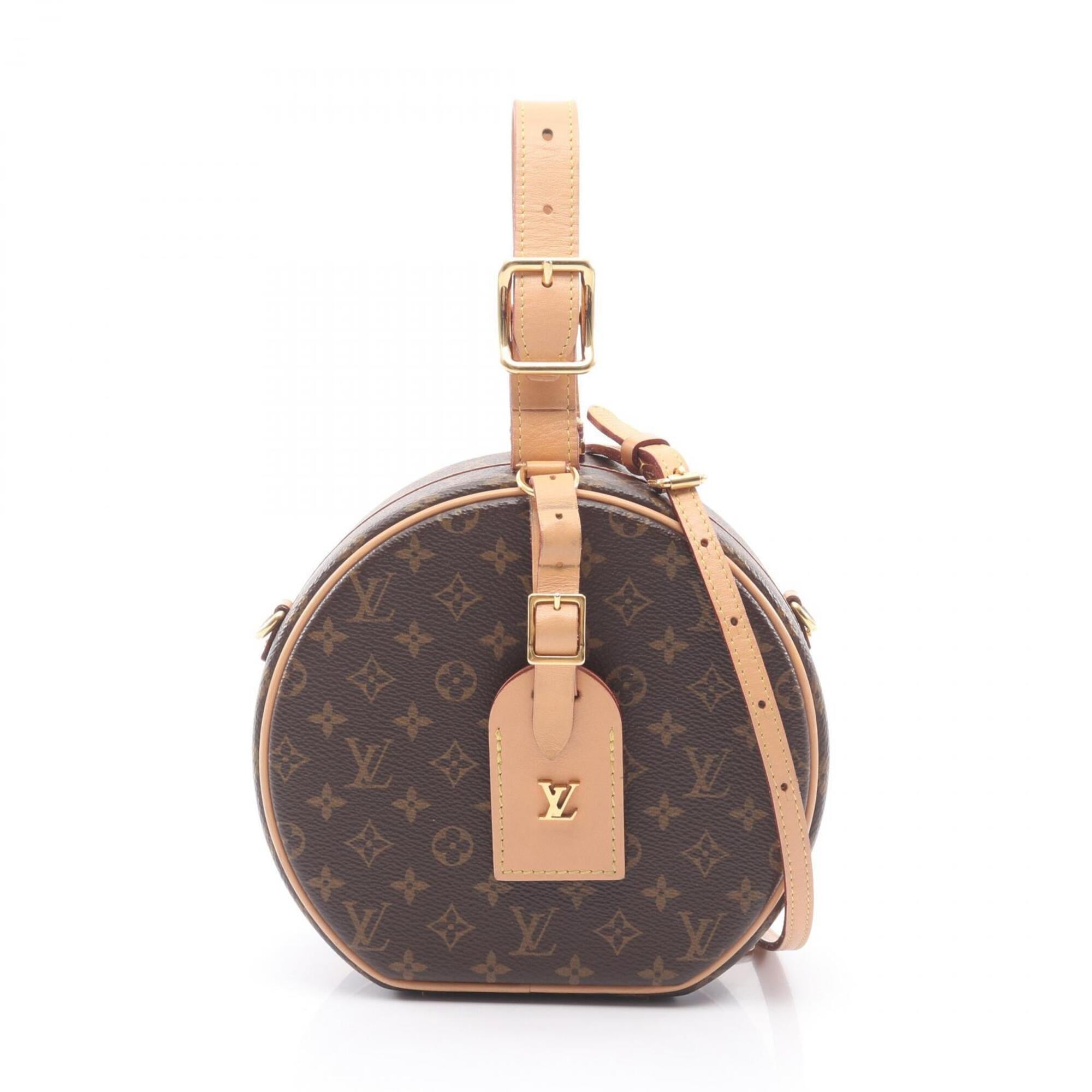 Louis Vuitton Brown Monogram Coated Canvas Leather Handbag (Pre-Owned)