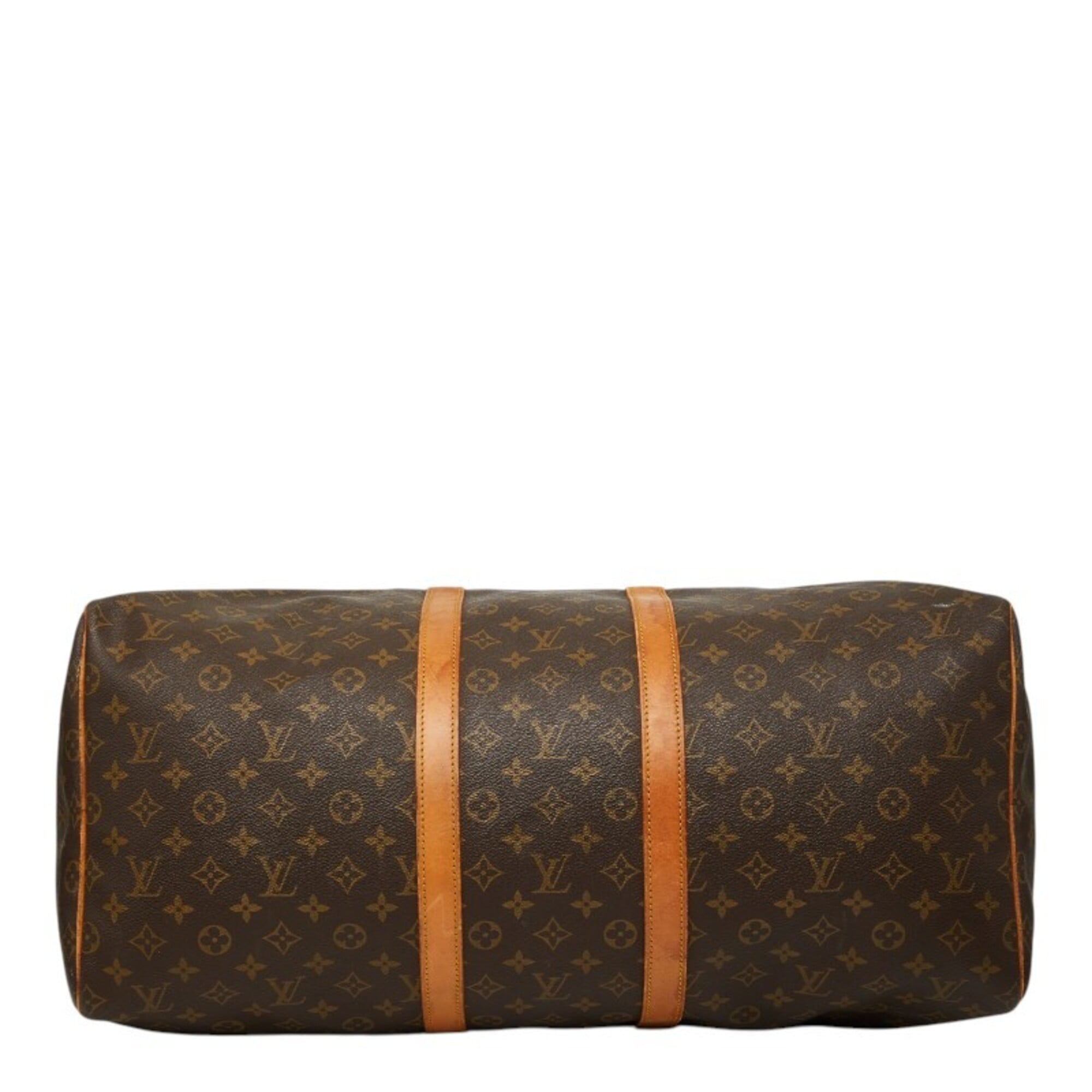 Louis Vuitton Brown Pvc Leather Boston Bag (Pre-Owned)