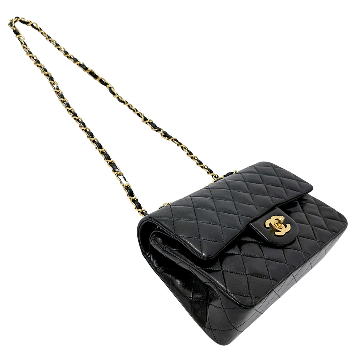 Chanel Black Handbag Shoulder Bag (Pre-Owned)