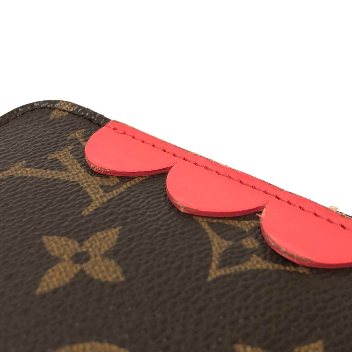 Louis Vuitton Monogram Brown Galle Monogram Multi-Color Red Color Monogram Coin Purse/Coin Case (Pre-Owned)