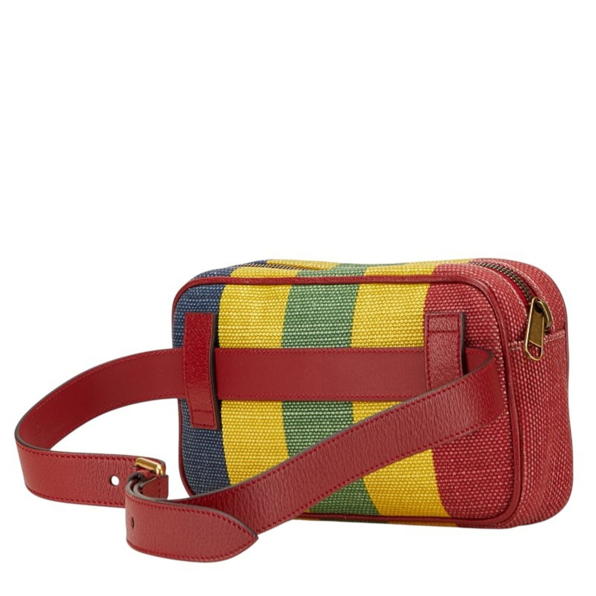 Gucci Multi-Color Canvas Leather Sling Bag (Pre-Owned)