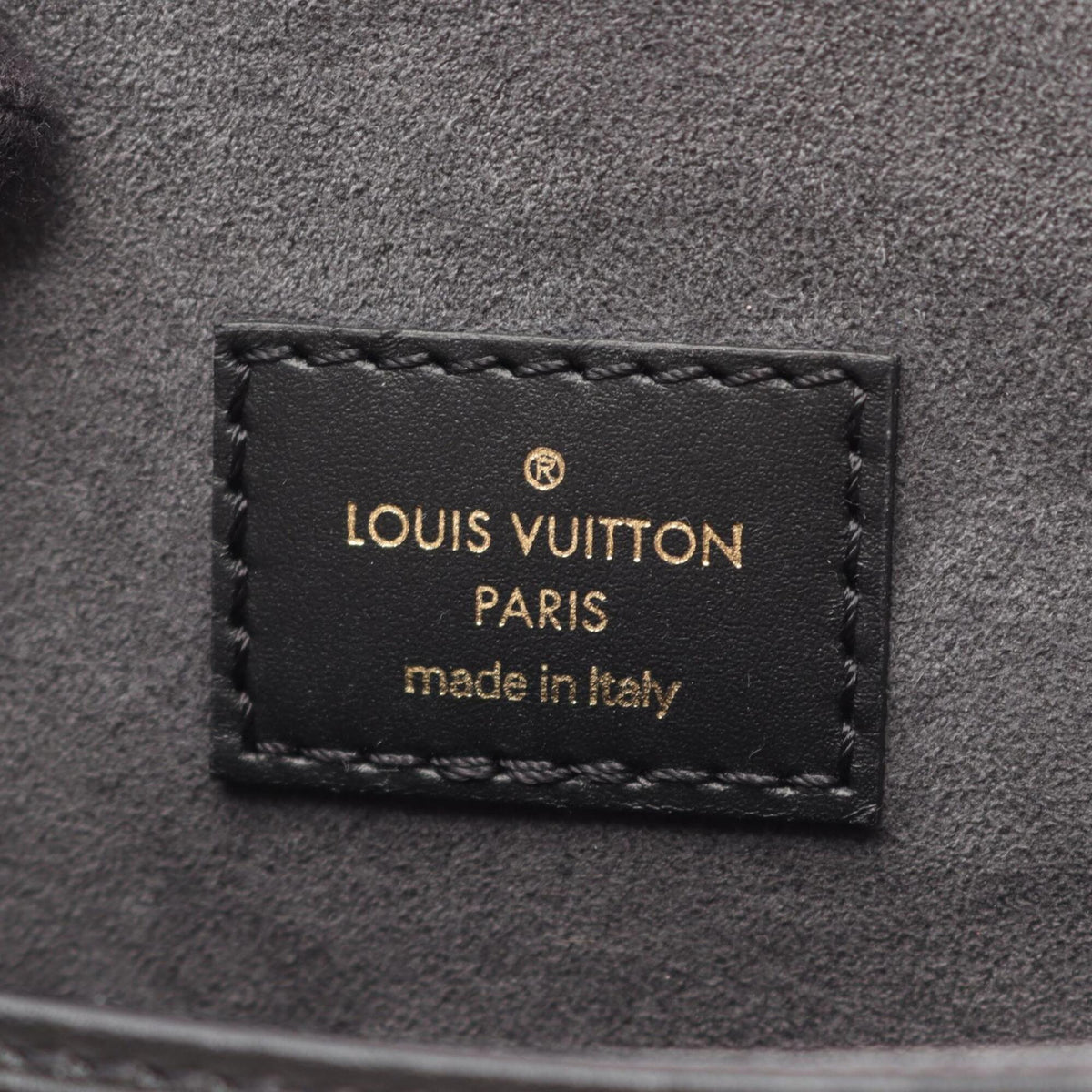 Louis Vuitton Black Leather Handbag (Pre-Owned)