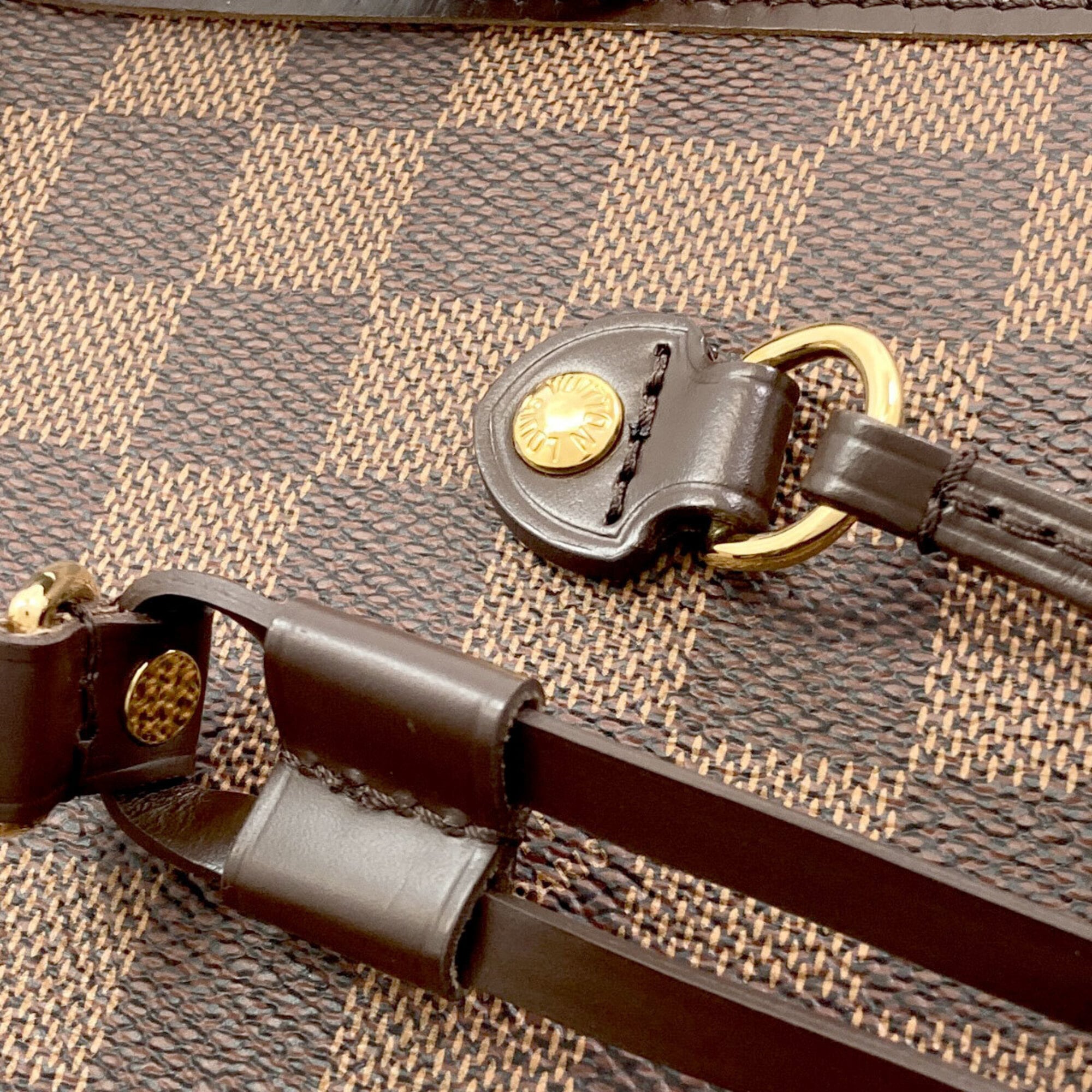 Louis Vuitton Damier Canvas Ebene Damier Canvas Tote Bag (Pre-Owned)