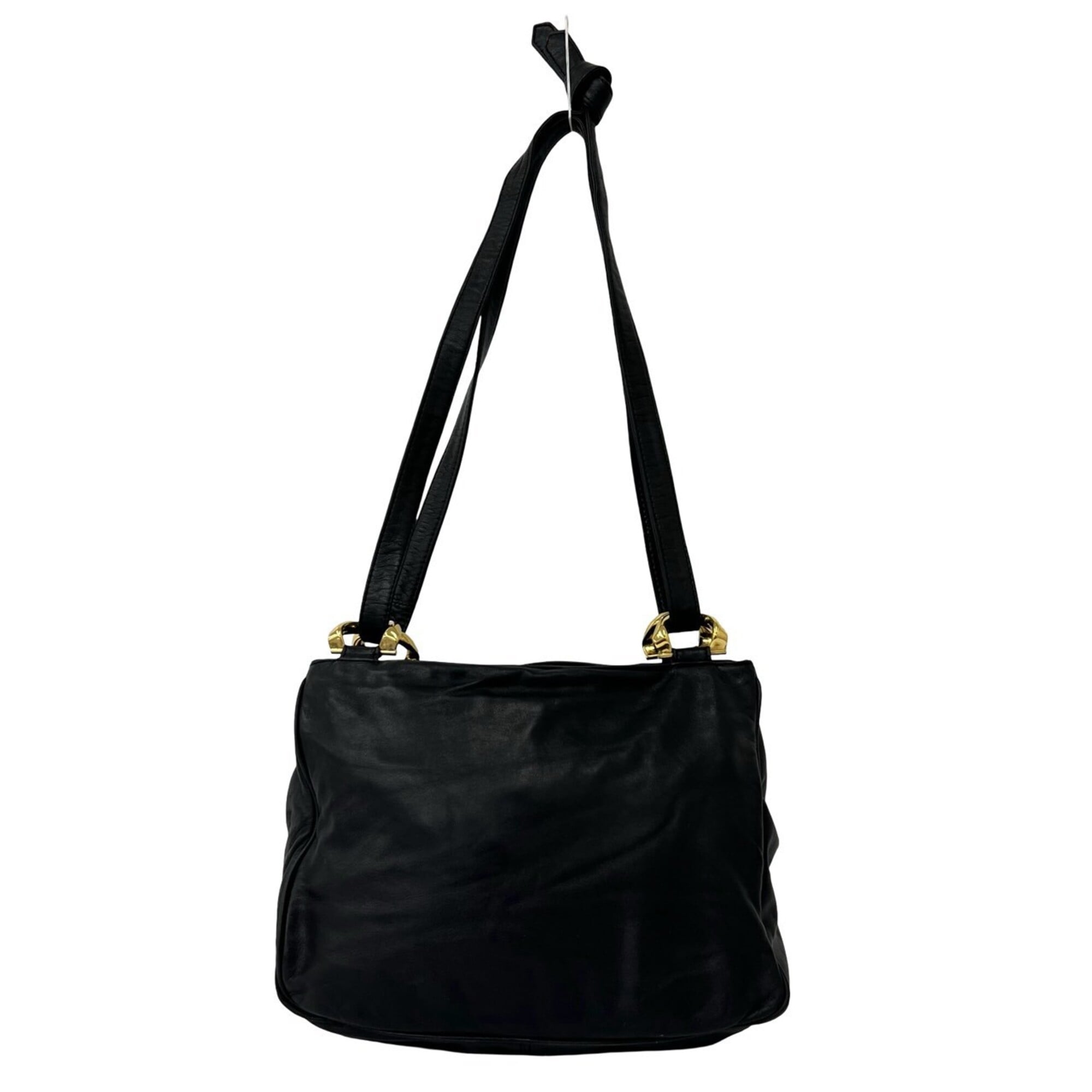 Loewe Black Leather Shoulder Bag Tote Bag (Pre-Owned)