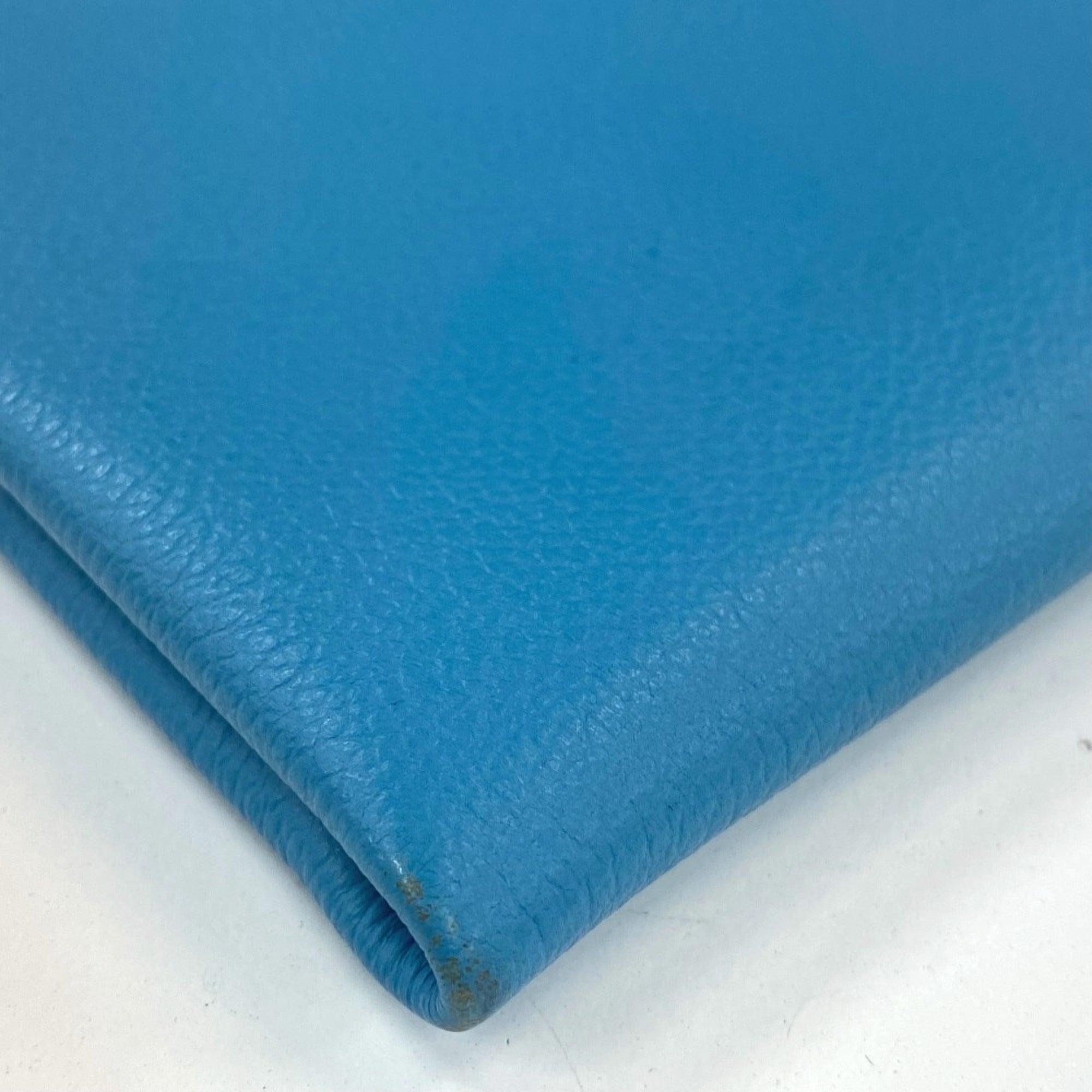 Hermes Blue Leather Pouch (Pre-Owned)