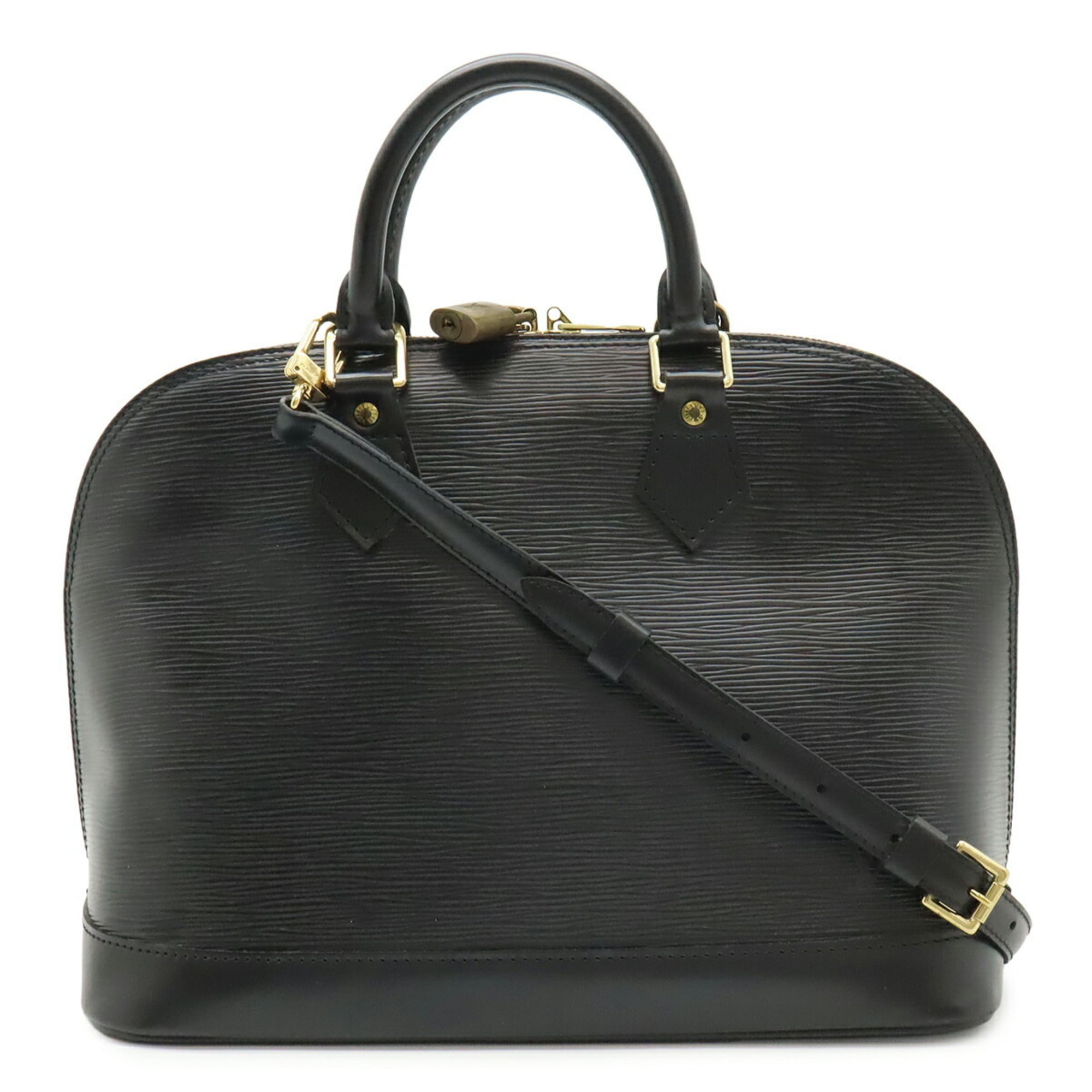 Louis Vuitton Black Noir Epi Leather Handbag (Pre-Owned)
