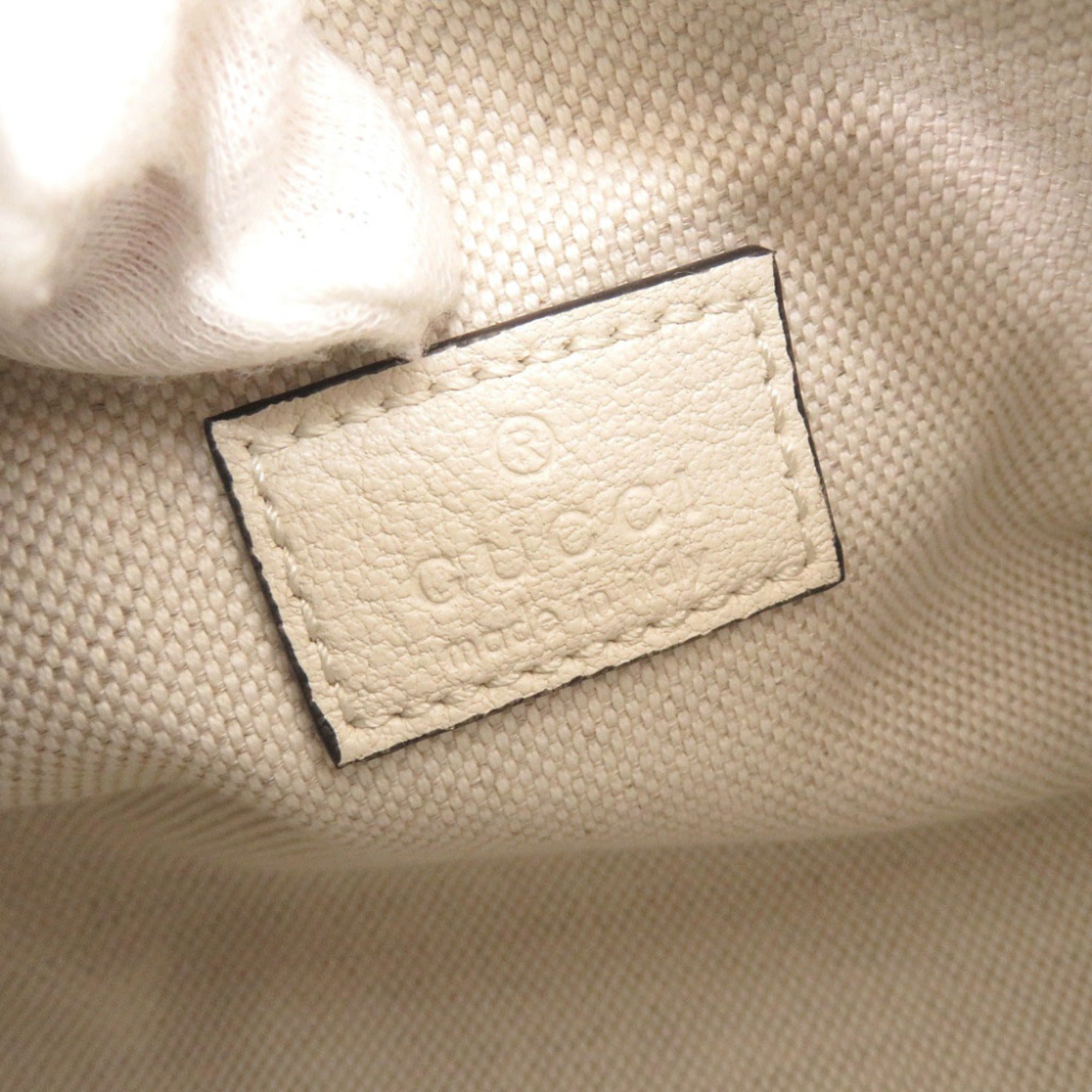 Gucci White Leather Shoulder Bag (Pre-Owned)