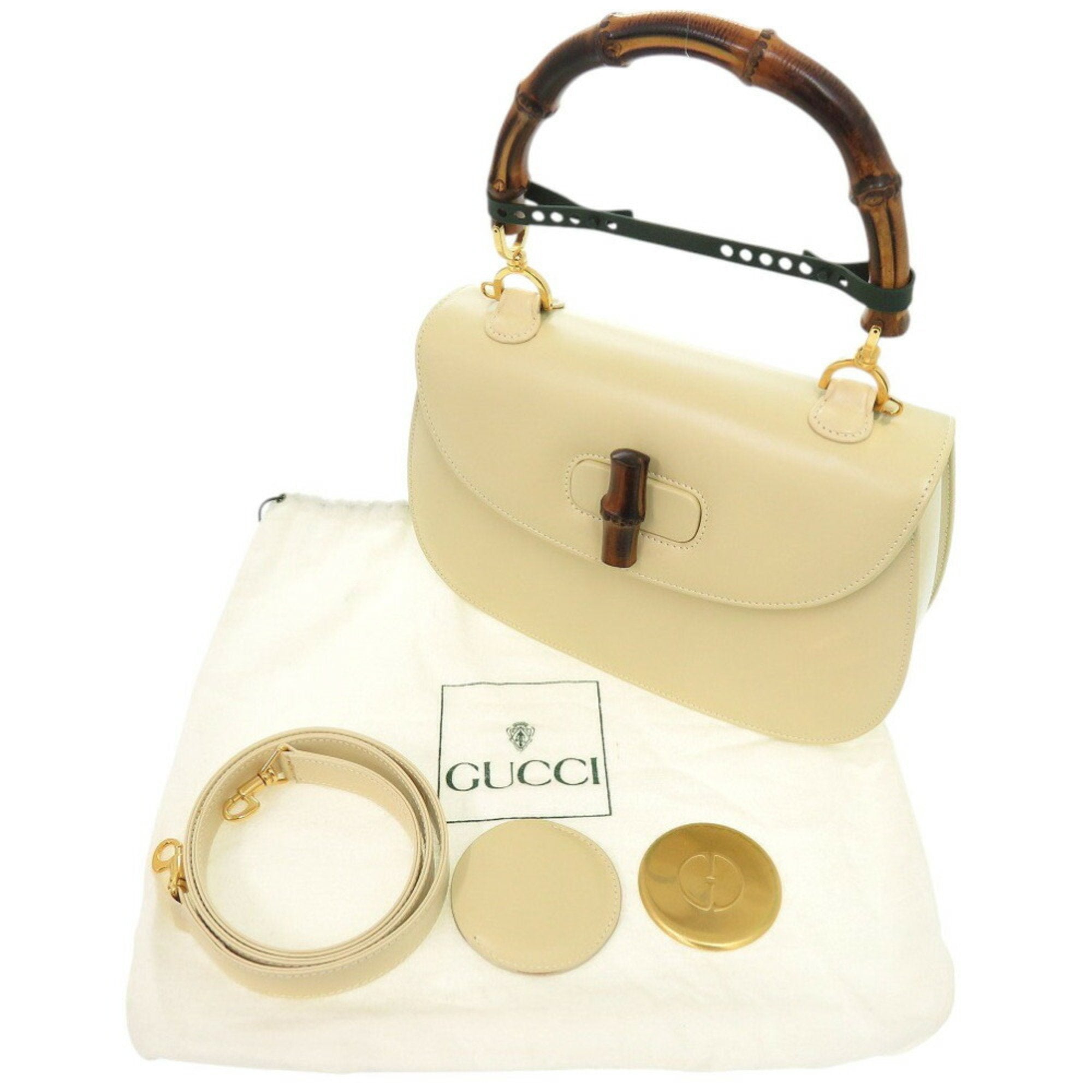 Gucci White Leather Handbag (Pre-Owned)