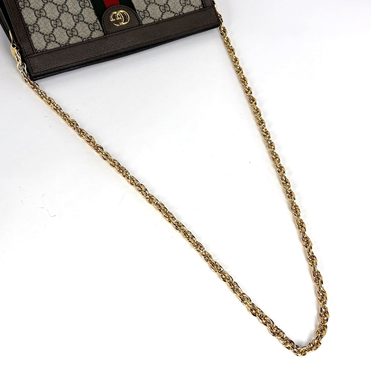 Gucci Beige Brown Gg Supreme Leather Shoulder Bag (Pre-Owned)