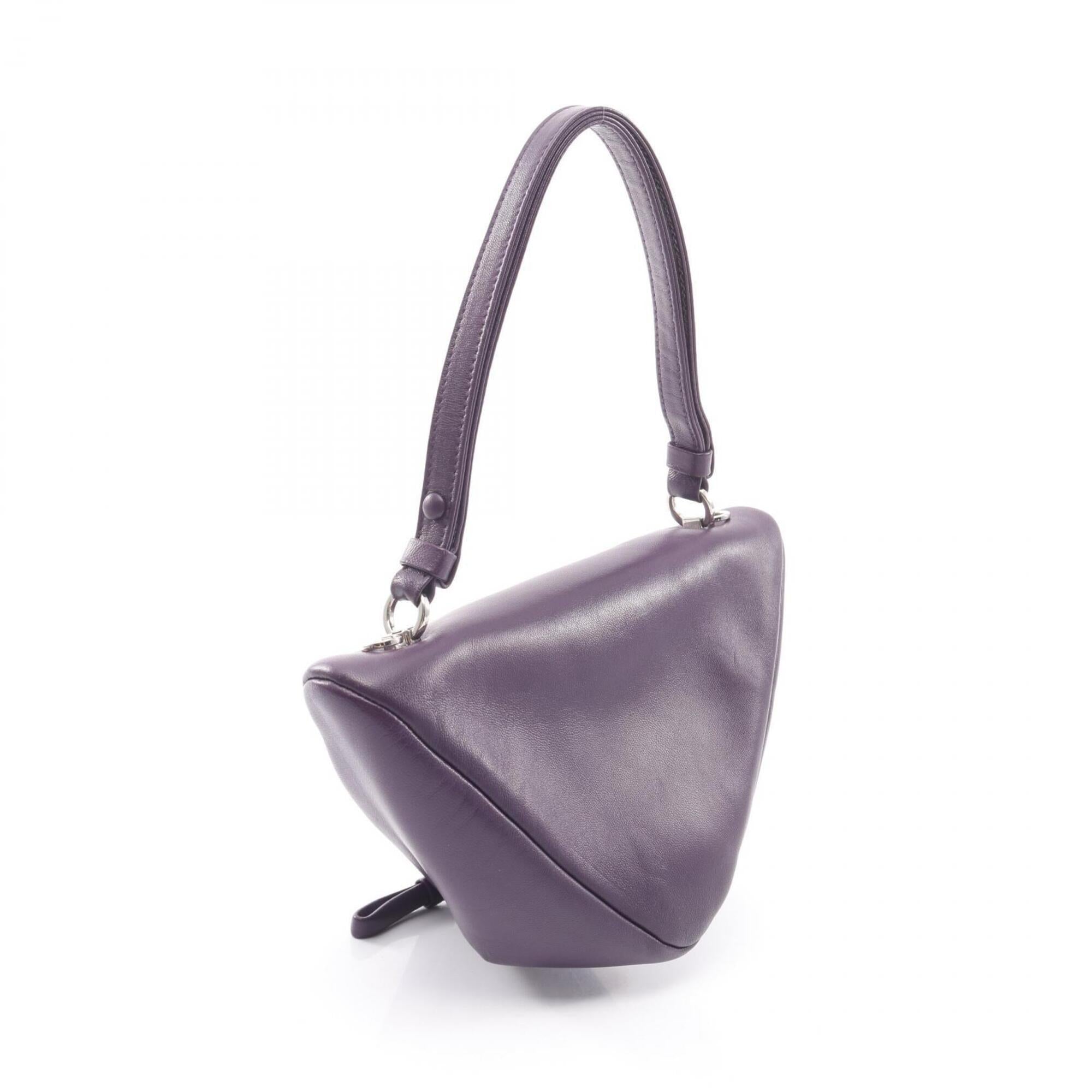 Prada Purple Leather Handbag (Pre-Owned)
