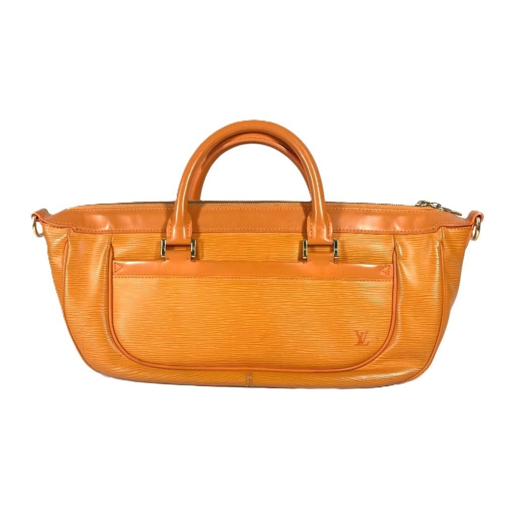 Louis Vuitton Orange Epi Leather Handbag Tote Bag (Pre-Owned)
