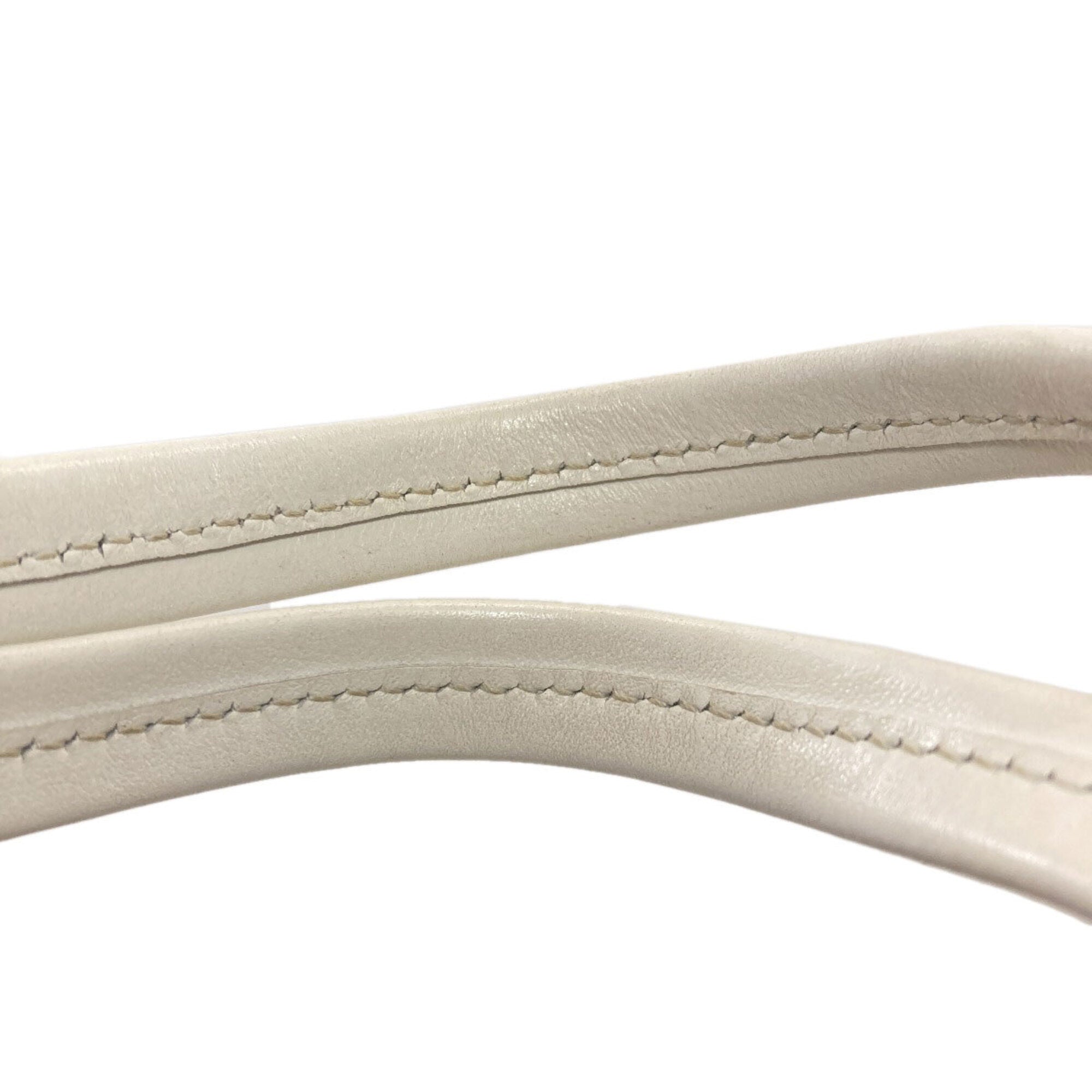 Prada White Leather Handbag (Pre-Owned)