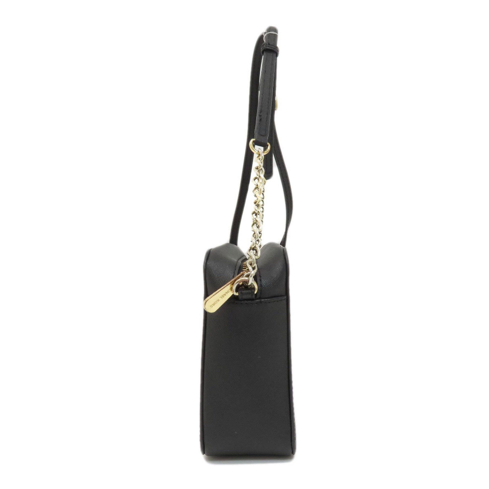 Michael Kors Black Leather Shoulder Bag (Pre-Owned)