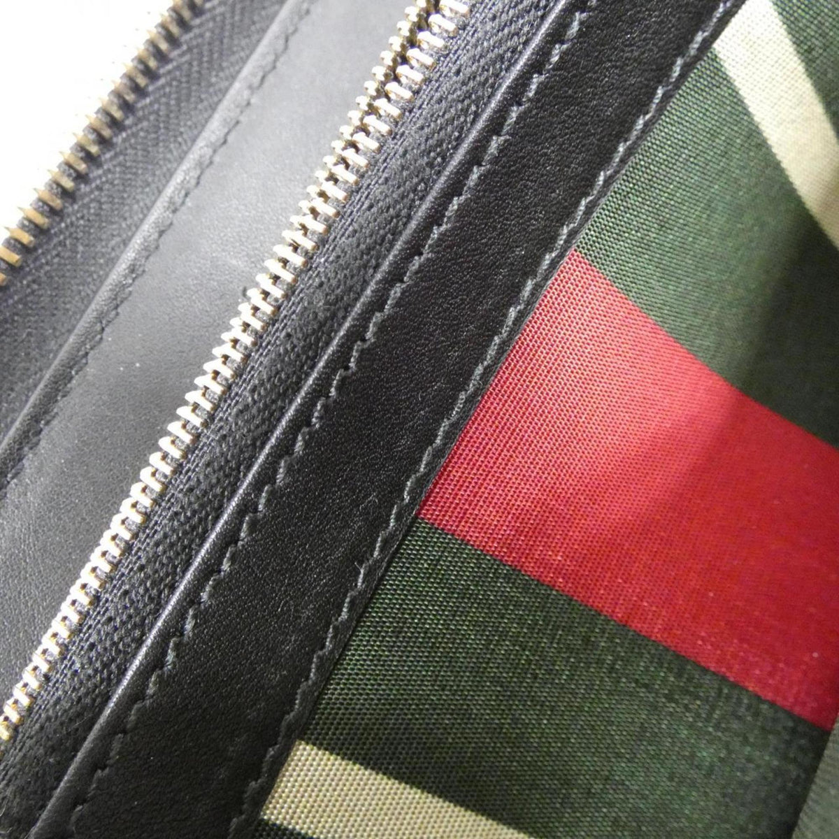 Gucci Beige Black Gg Canvas Long Wallet (Bi-Fold) (Pre-Owned)