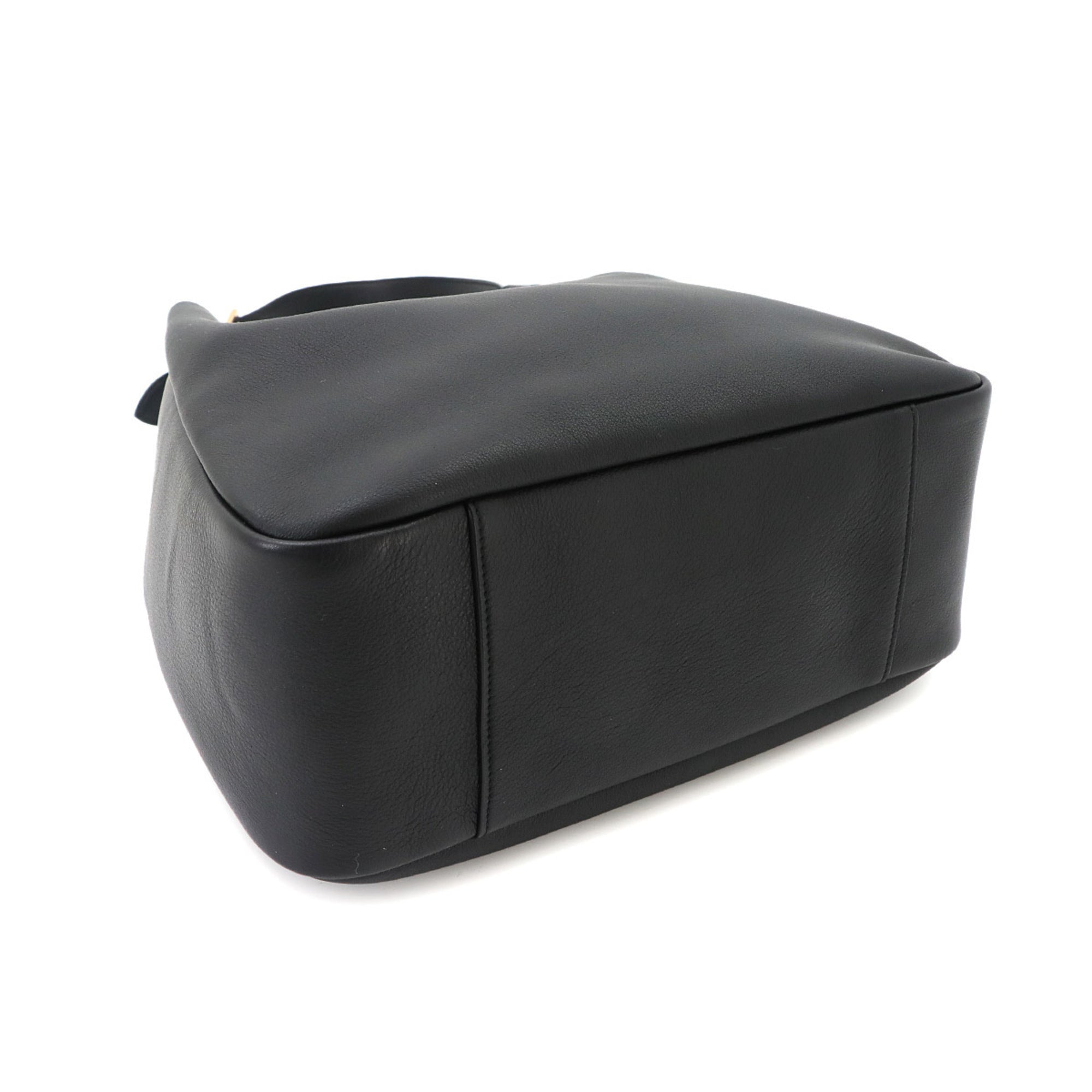 Saint Laurent Black Leather Handbag Shoulder Bag (Pre-Owned)