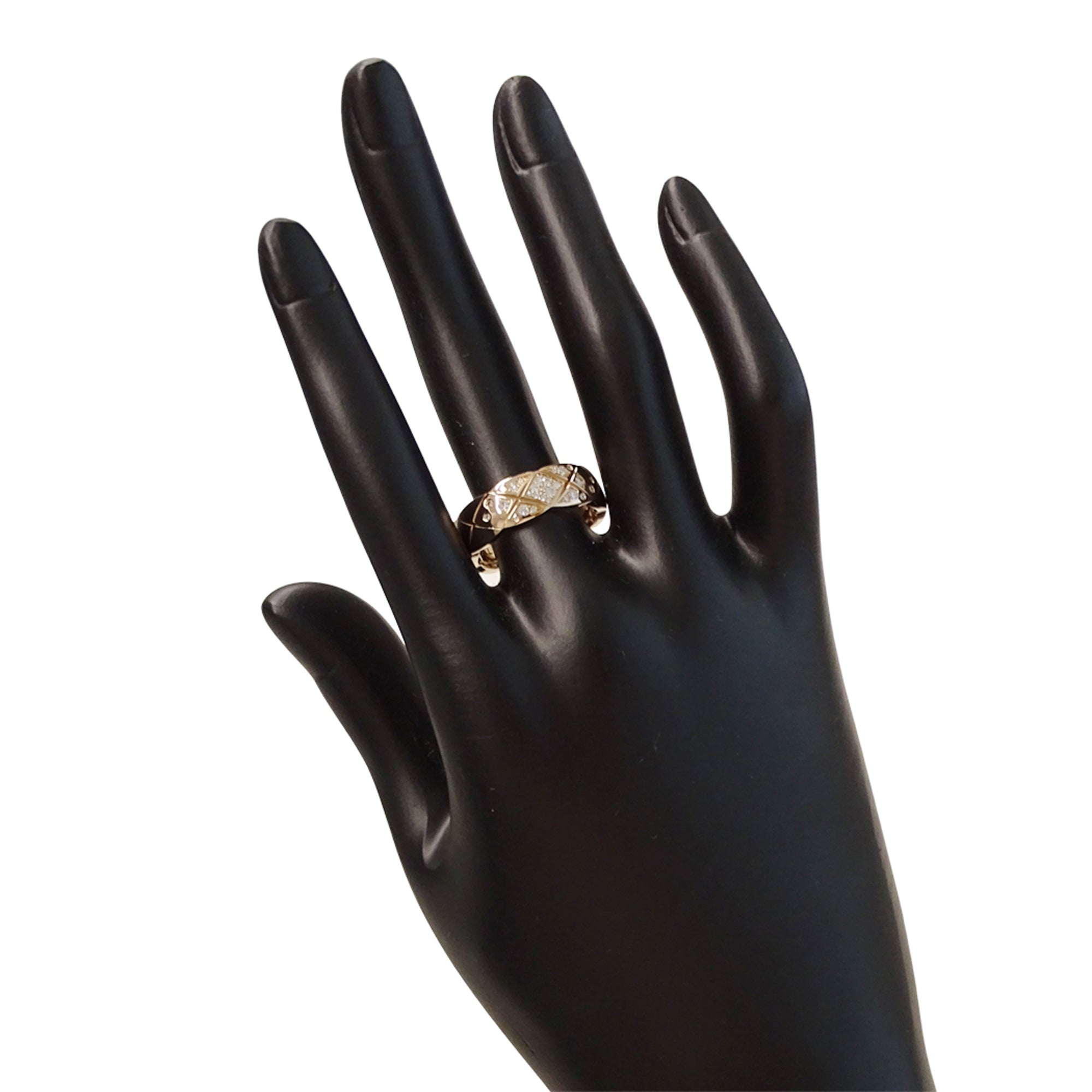 Chanel Pink Gold Pink Gold (18K) Band Ring (Pre-Owned)
