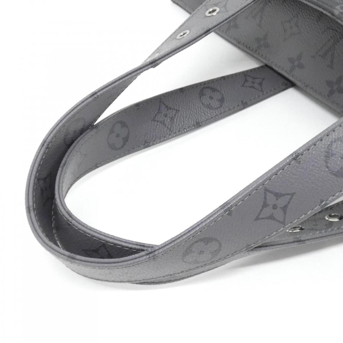 Louis Vuitton Black Gris Coated Canvas Handbag Pouch (Pre-Owned)